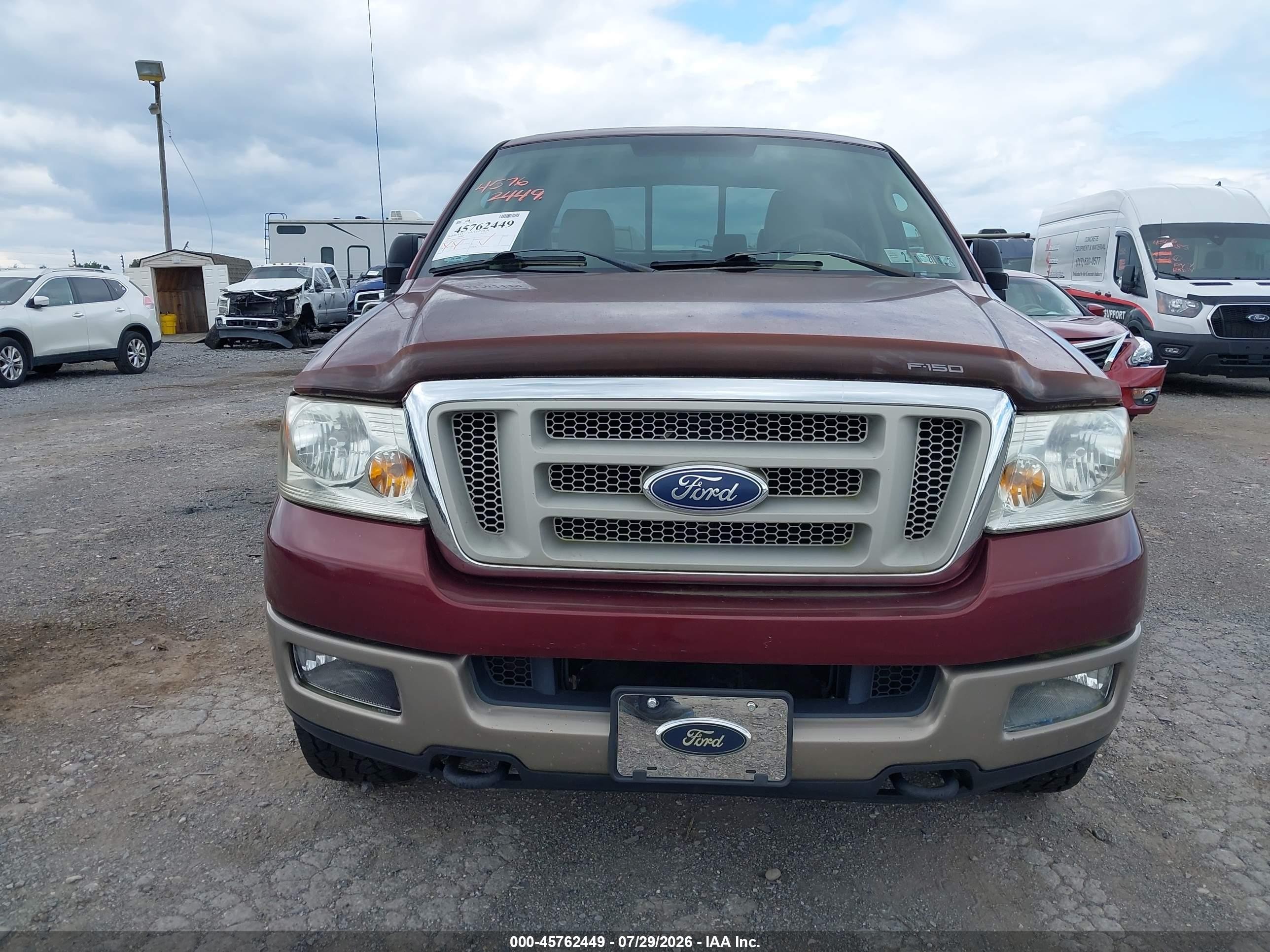 2005 Ford F-150 Fx4/lariat/xlt Maroon vin: 1FTPW14595FA53339