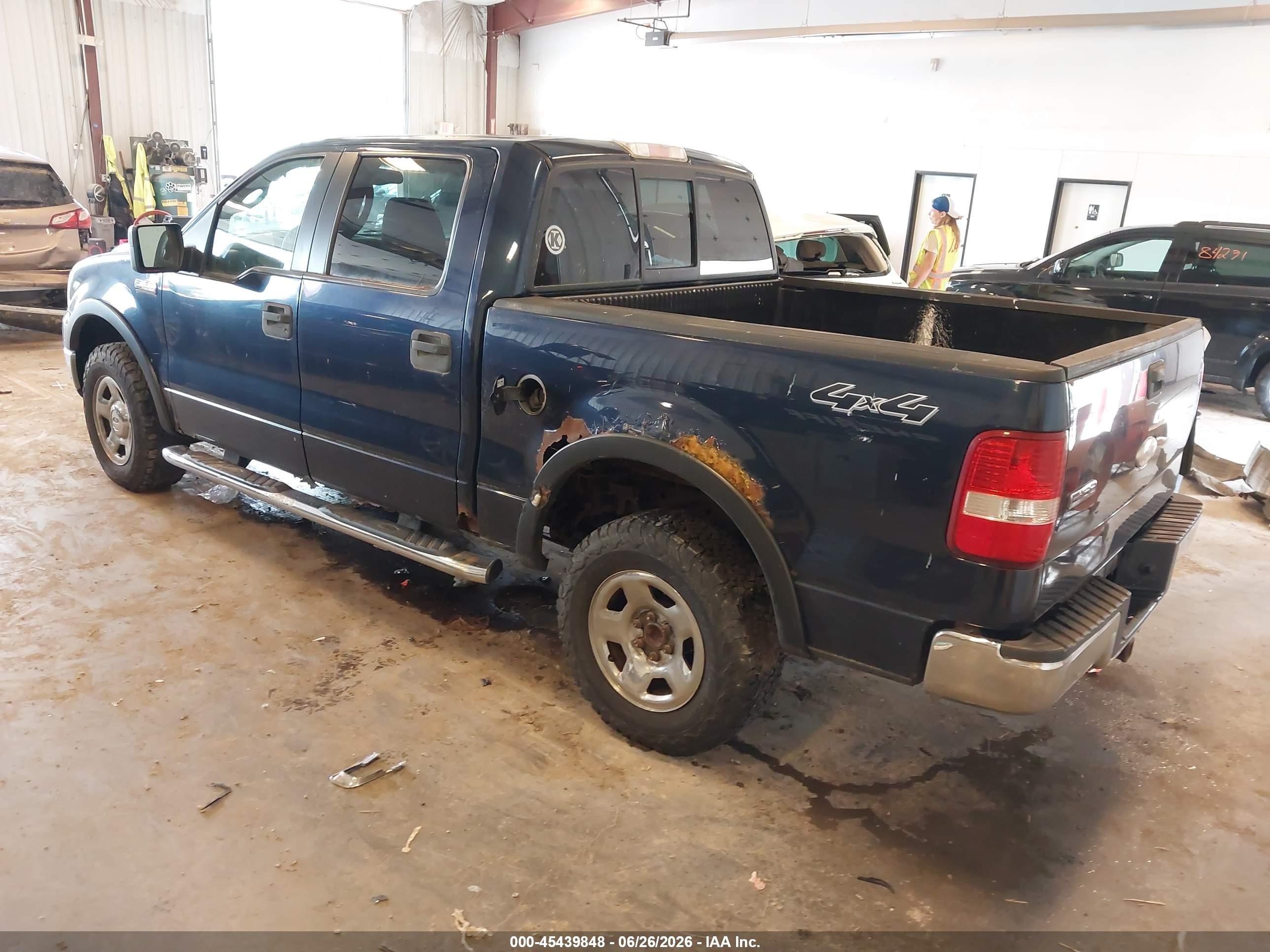2005 Ford F-150 Fx4/lariat/xlt Blue vin: 1FTPW14595FA74997