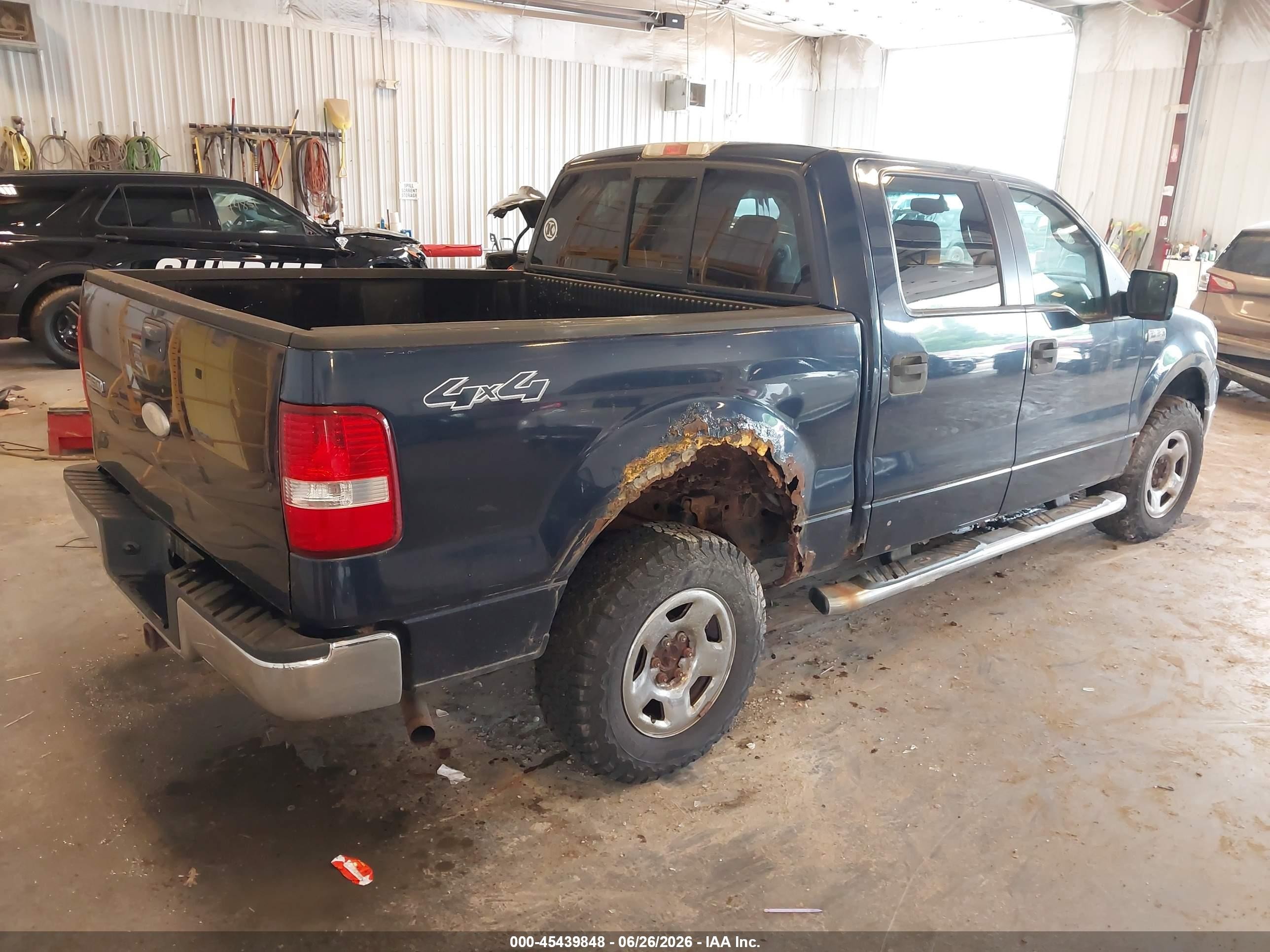 2005 Ford F-150 Fx4/lariat/xlt Blue vin: 1FTPW14595FA74997