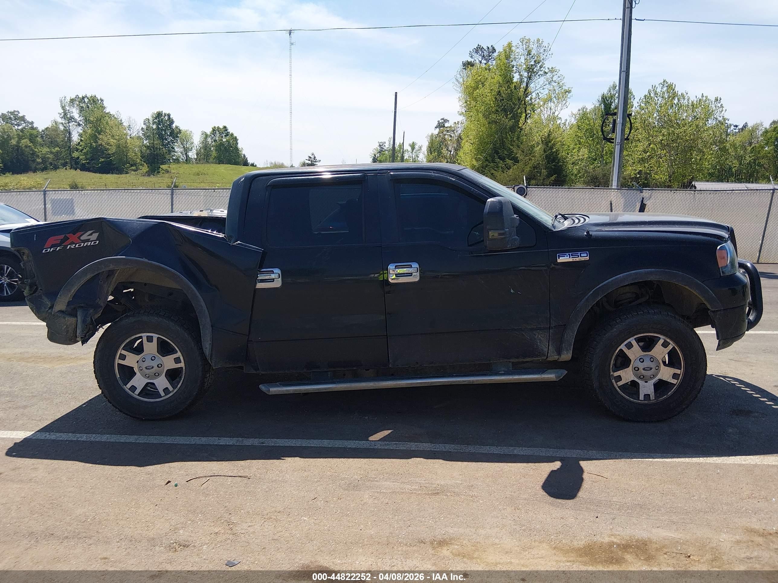 2005 Ford F-150 Fx4/lariat/xlt Black vin: 1FTPW14595FB15564