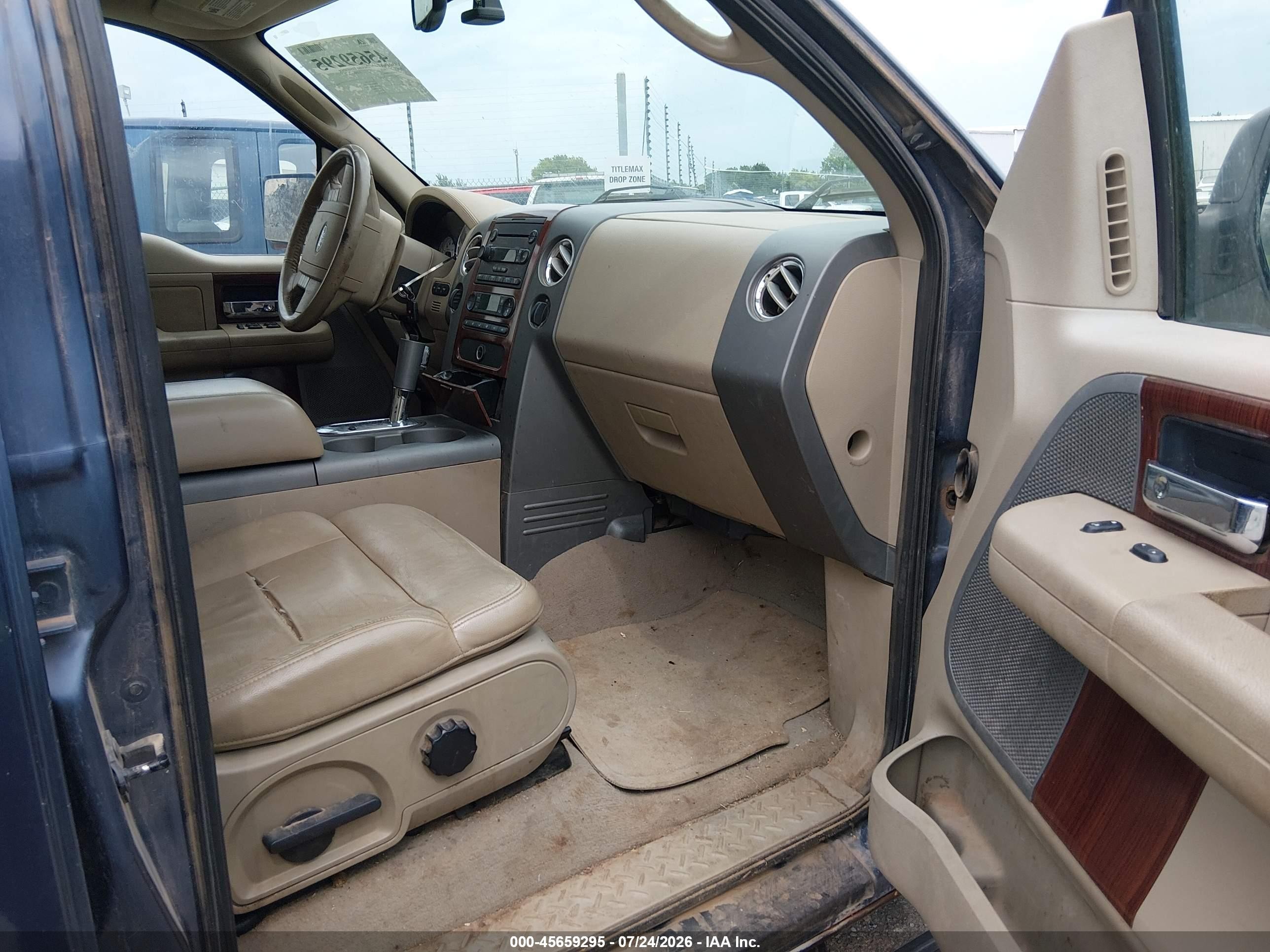 2005 Ford F-150 Fx4/lariat/xlt Blue vin: 1FTPW14595KD31664