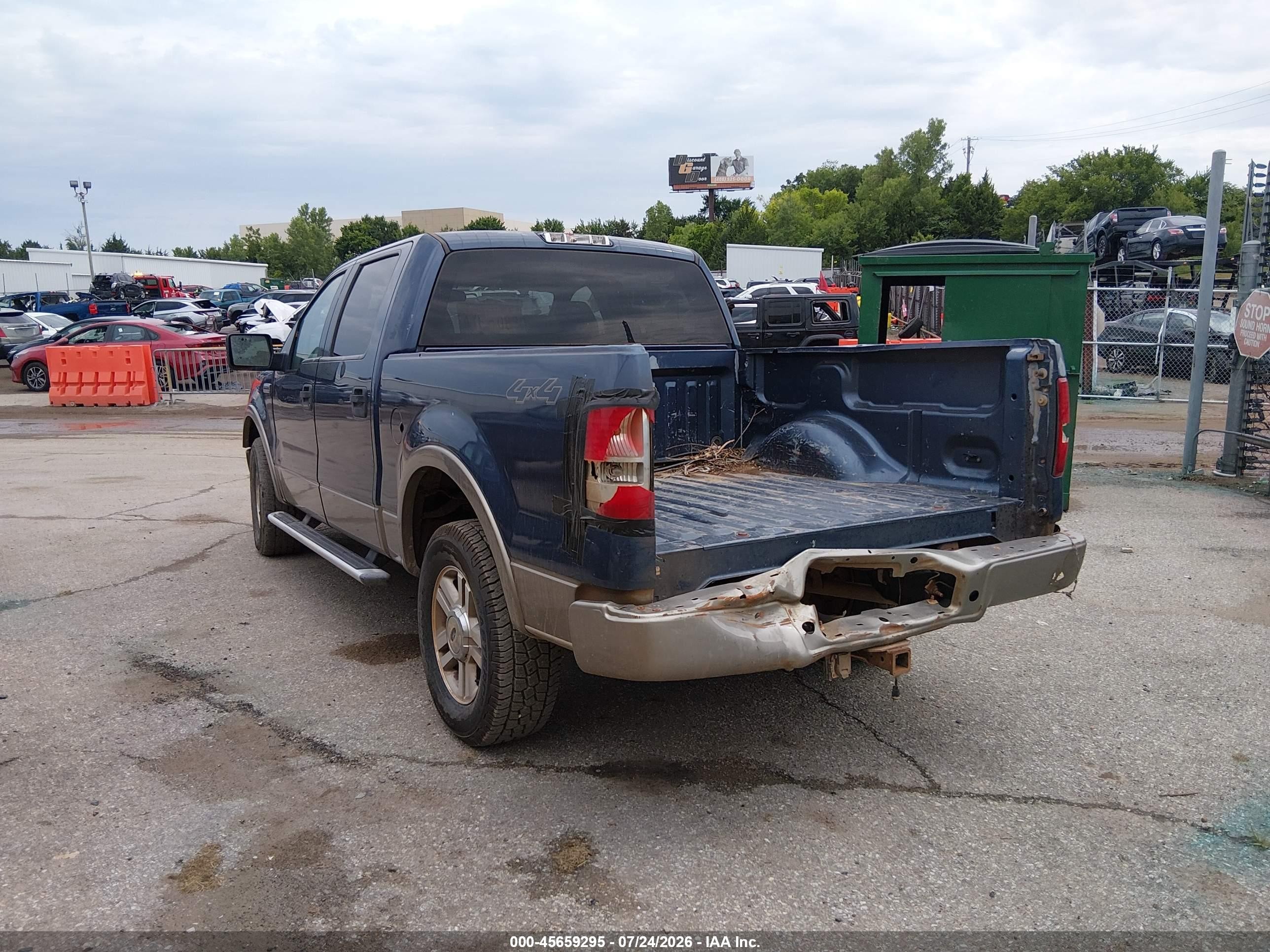 2005 Ford F-150 Fx4/lariat/xlt Blue vin: 1FTPW14595KD31664