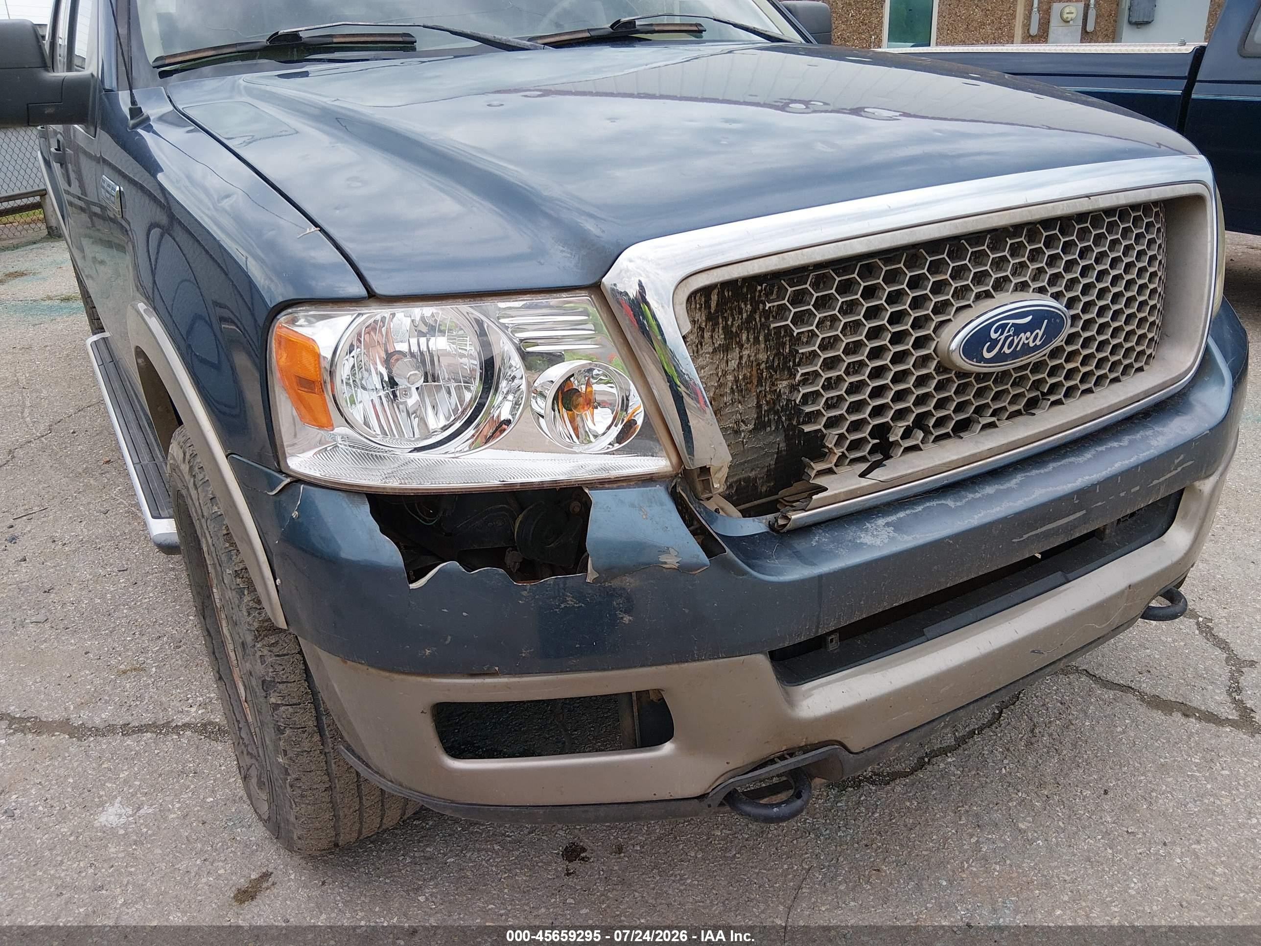 2005 Ford F-150 Fx4/lariat/xlt Blue vin: 1FTPW14595KD31664