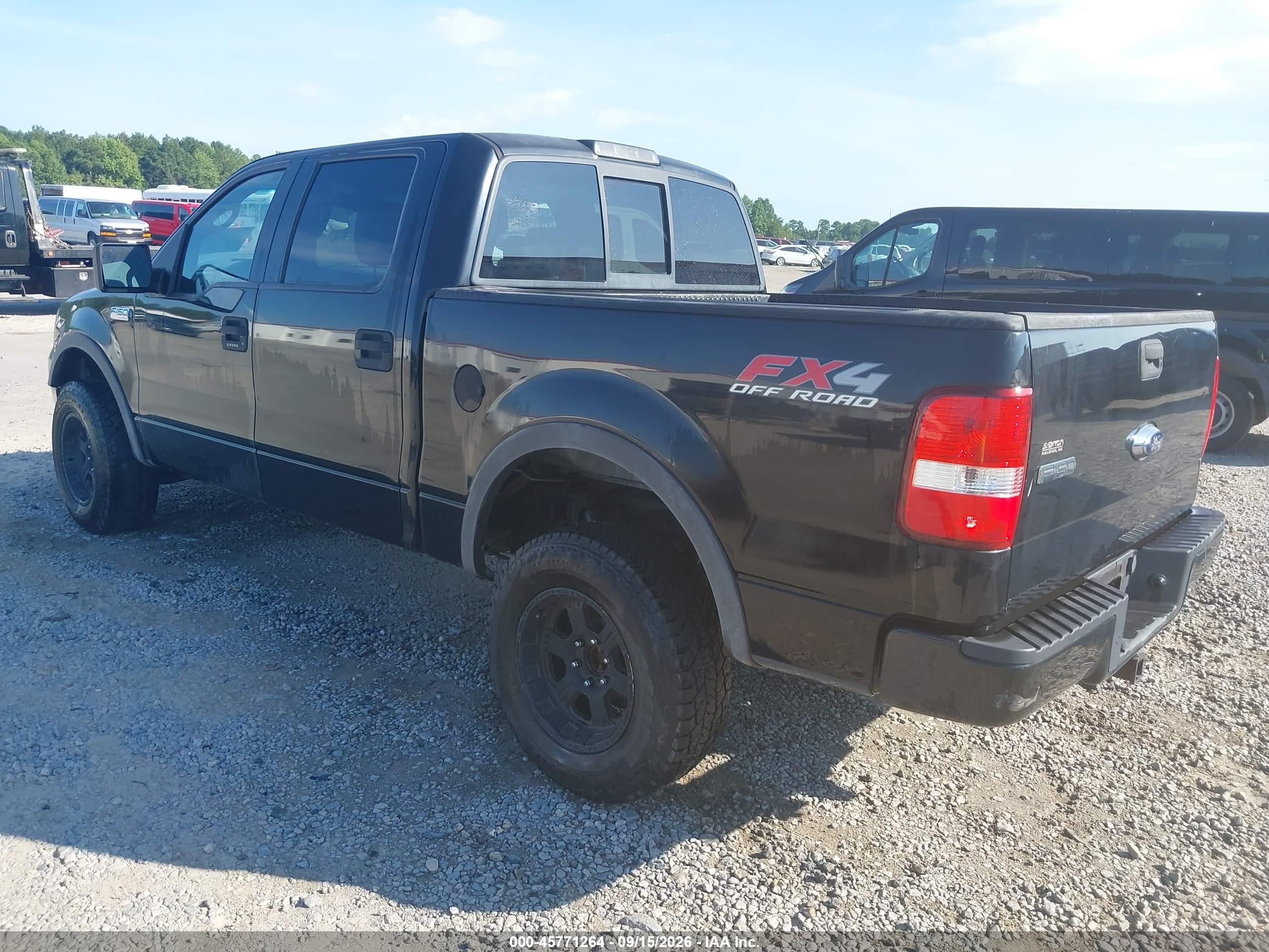 2005 Ford F-150 Fx4/lariat/xlt Black vin: 1FTPW14595KD48805