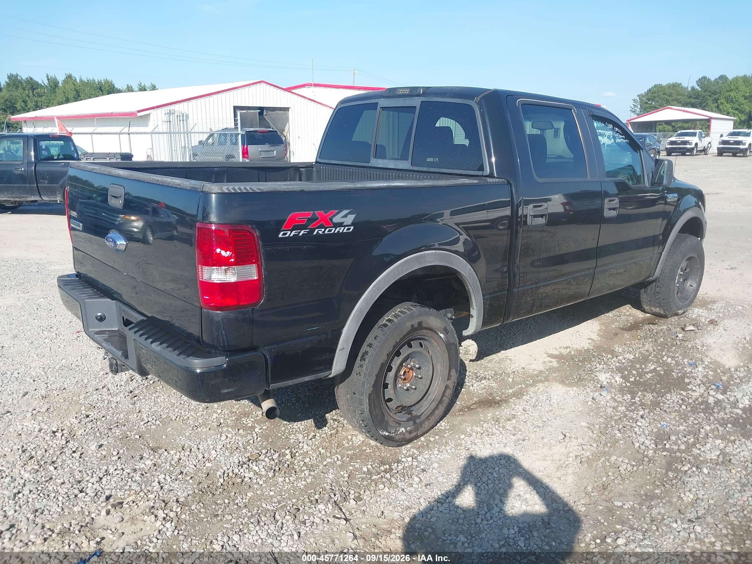 2005 Ford F-150 Fx4/lariat/xlt Black vin: 1FTPW14595KD48805
