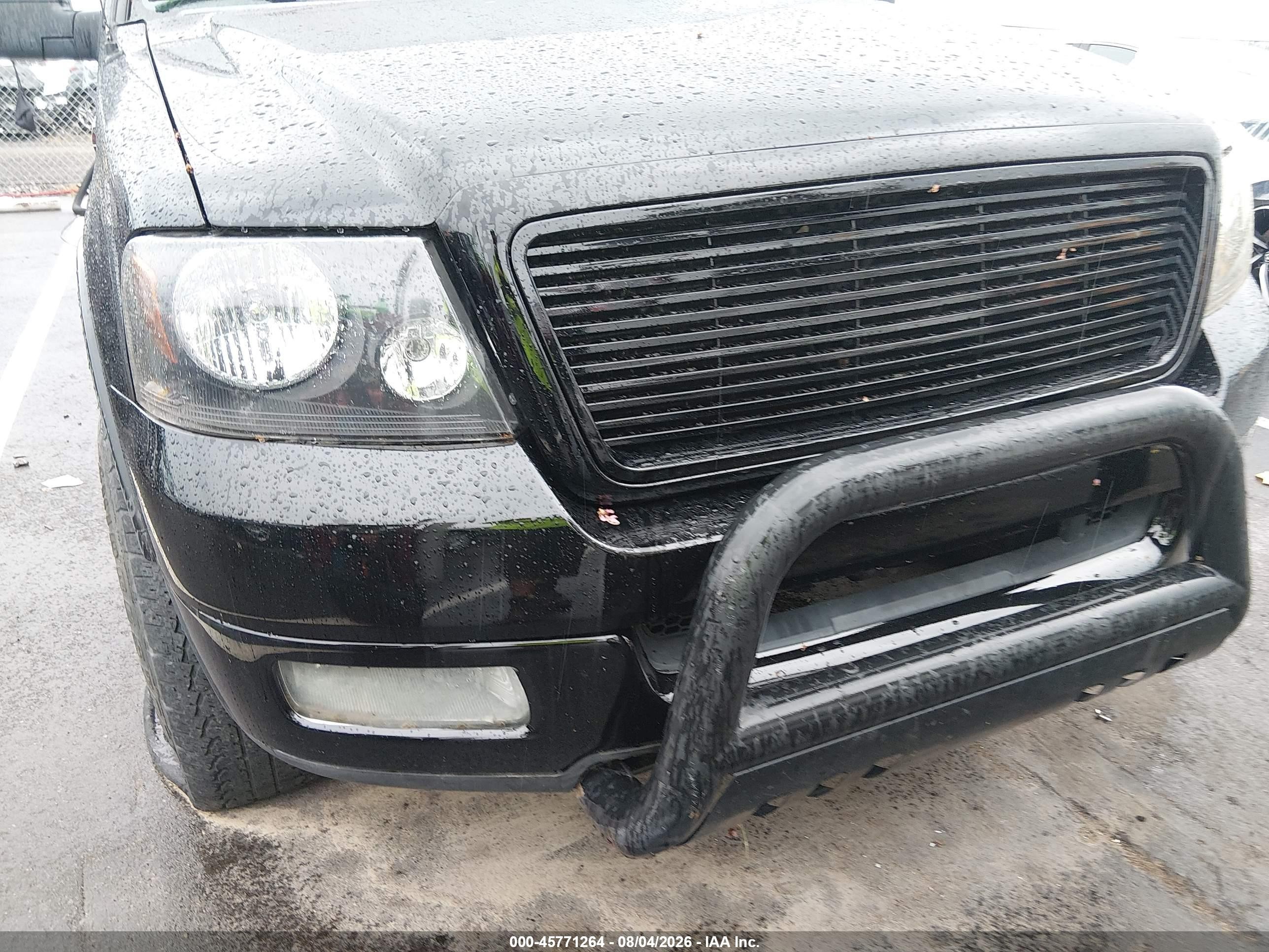 2005 Ford F-150 Fx4/lariat/xlt Black vin: 1FTPW14595KD48805