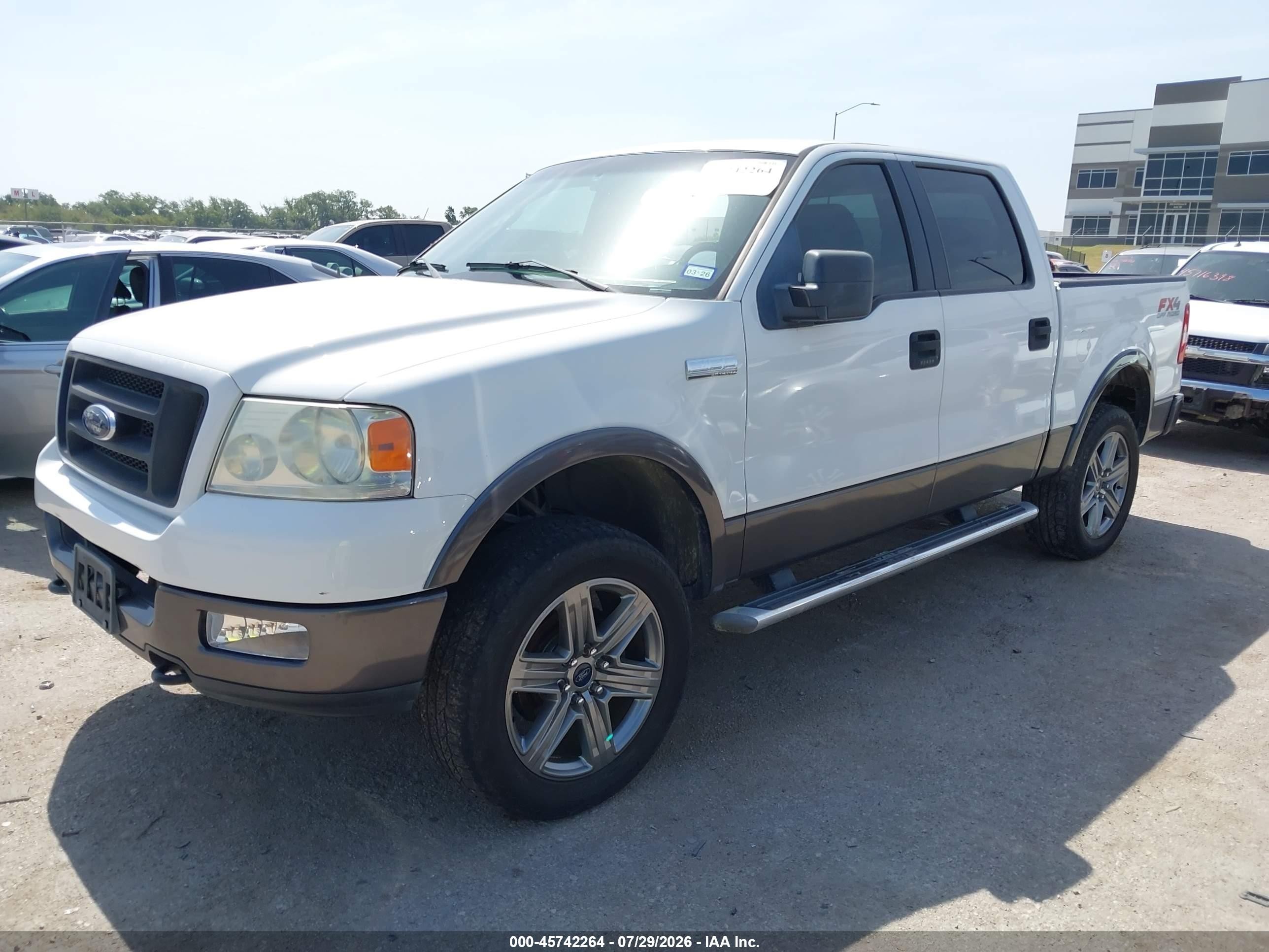 2005 Ford F-150 Fx4/lariat/xlt White vin: 1FTPW14595KD95705