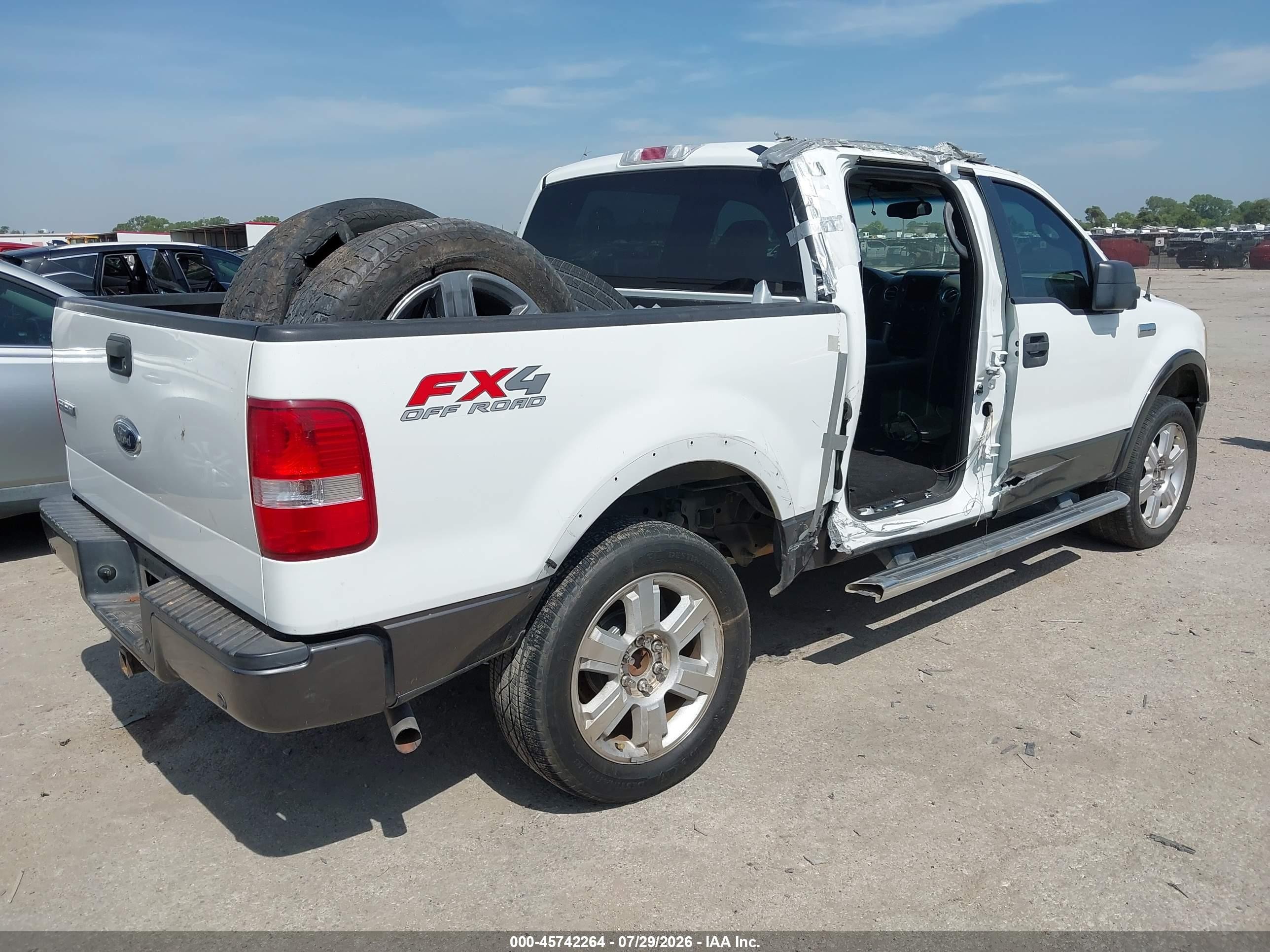 2005 Ford F-150 Fx4/lariat/xlt White vin: 1FTPW14595KD95705