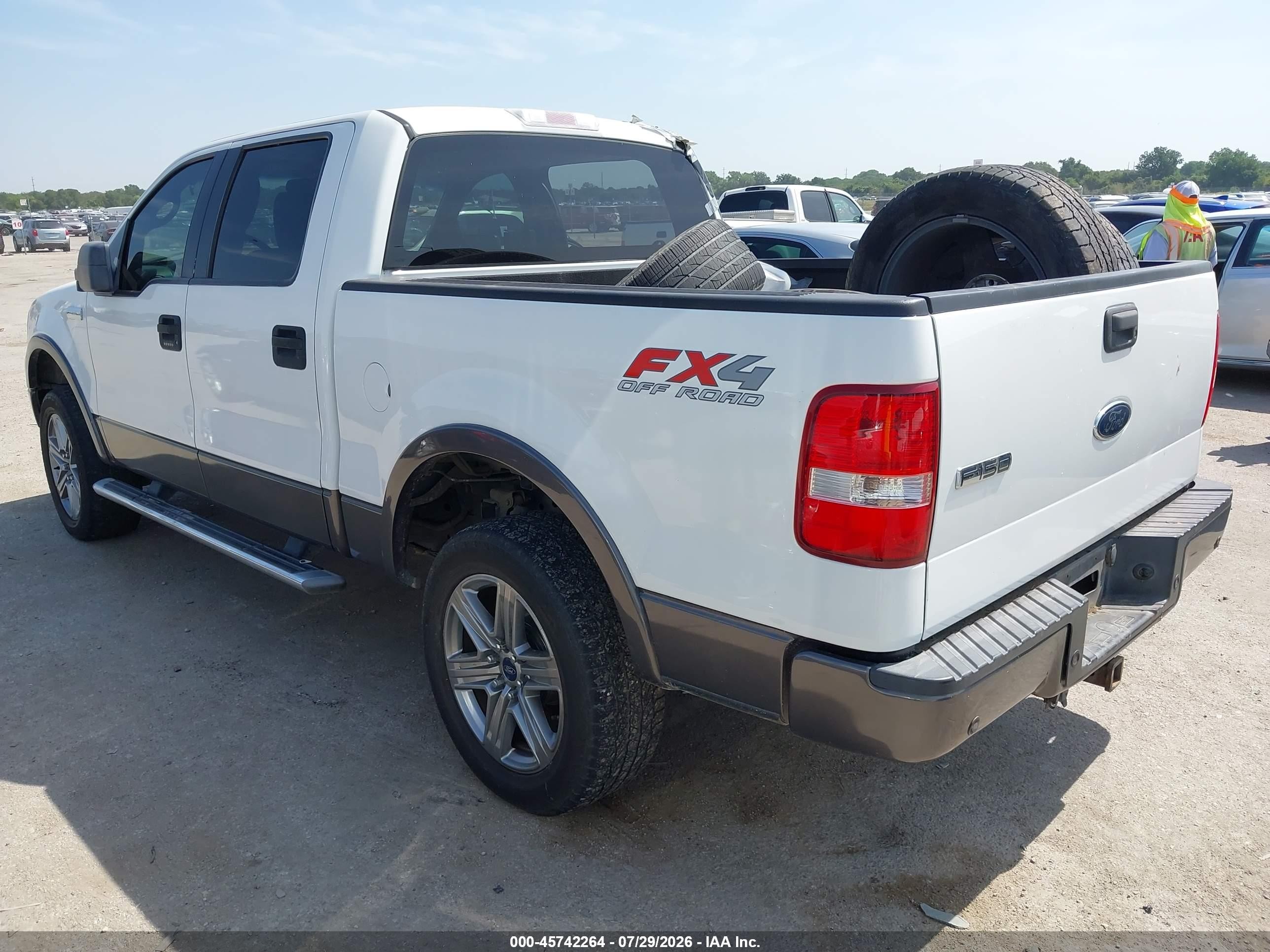 2005 Ford F-150 Fx4/lariat/xlt White vin: 1FTPW14595KD95705