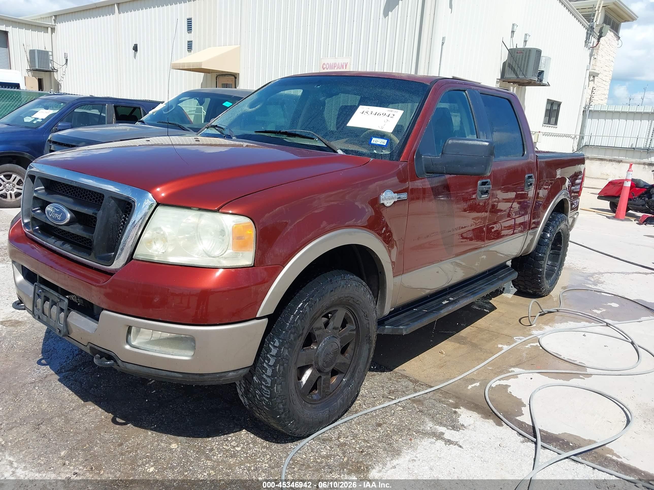 2005 Ford F-150 Fx4/lariat/xlt Maroon vin: 1FTPW14595KE63579