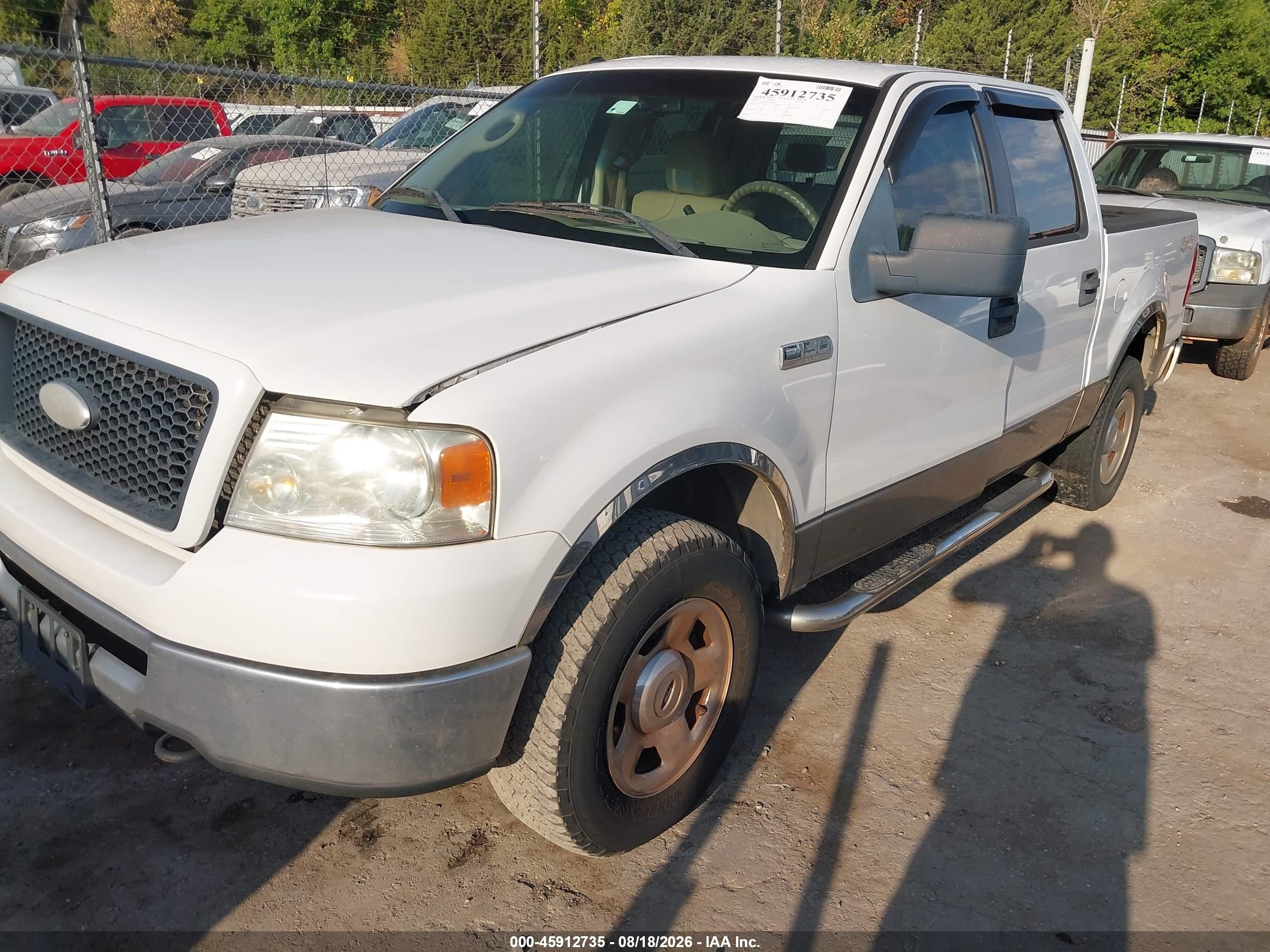 2006 Ford F-150 Fx4/lariat/xlt White vin: 1FTPW14596FA43198