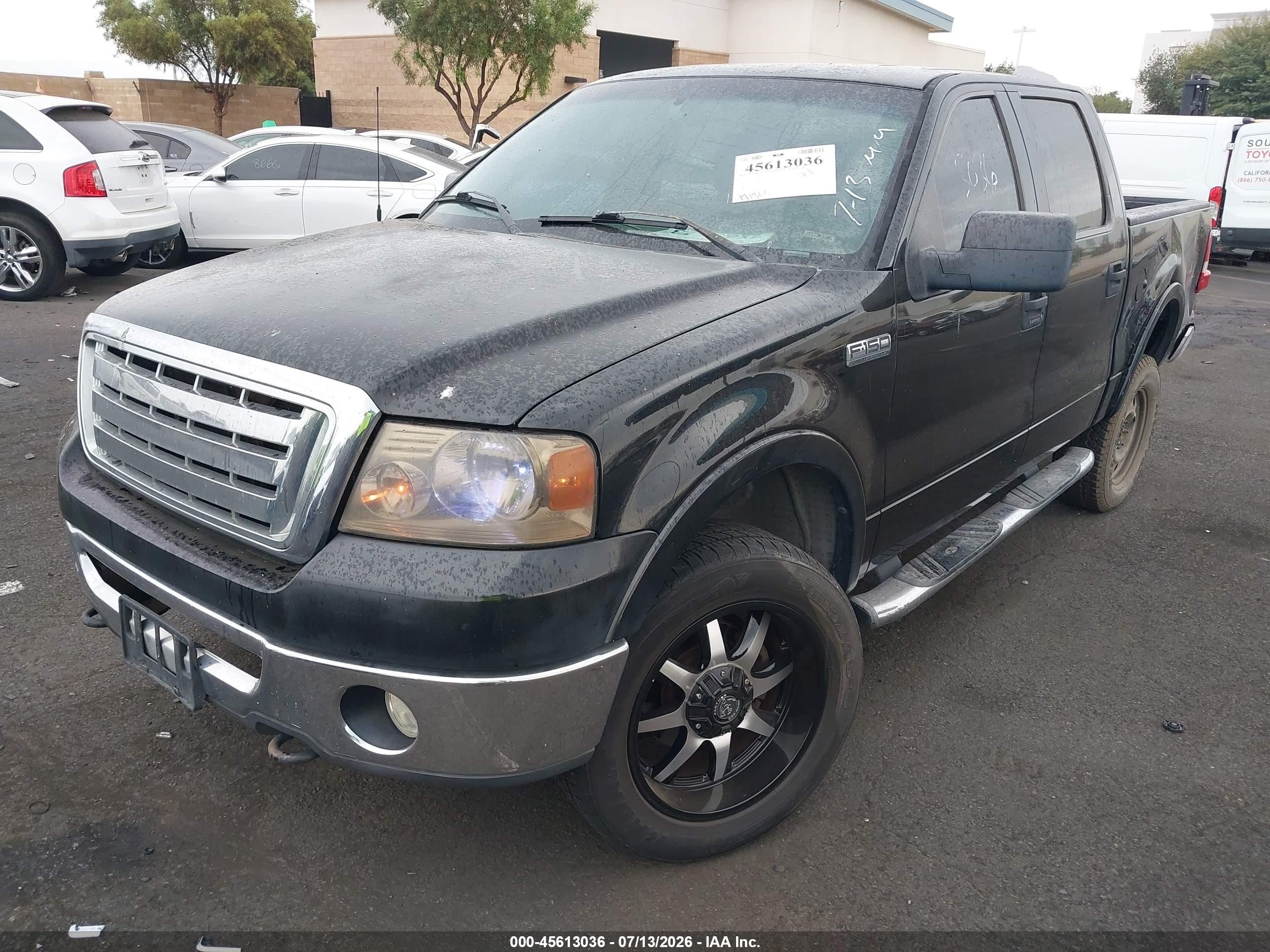 2006 Ford F-150 Fx4/lariat/xlt Black vin: 1FTPW14596KA66780