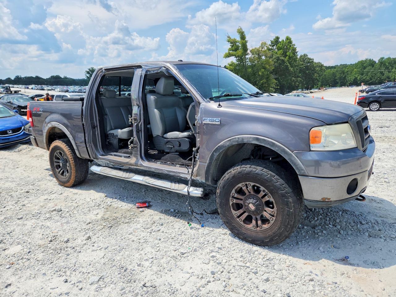 2006 Ford F150 Supercrew Gray vin: 1FTPW14596KA90514