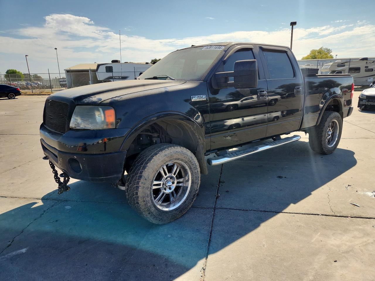 2007 Ford F150 Supercrew Black vin: 1FTPW14597KB12660