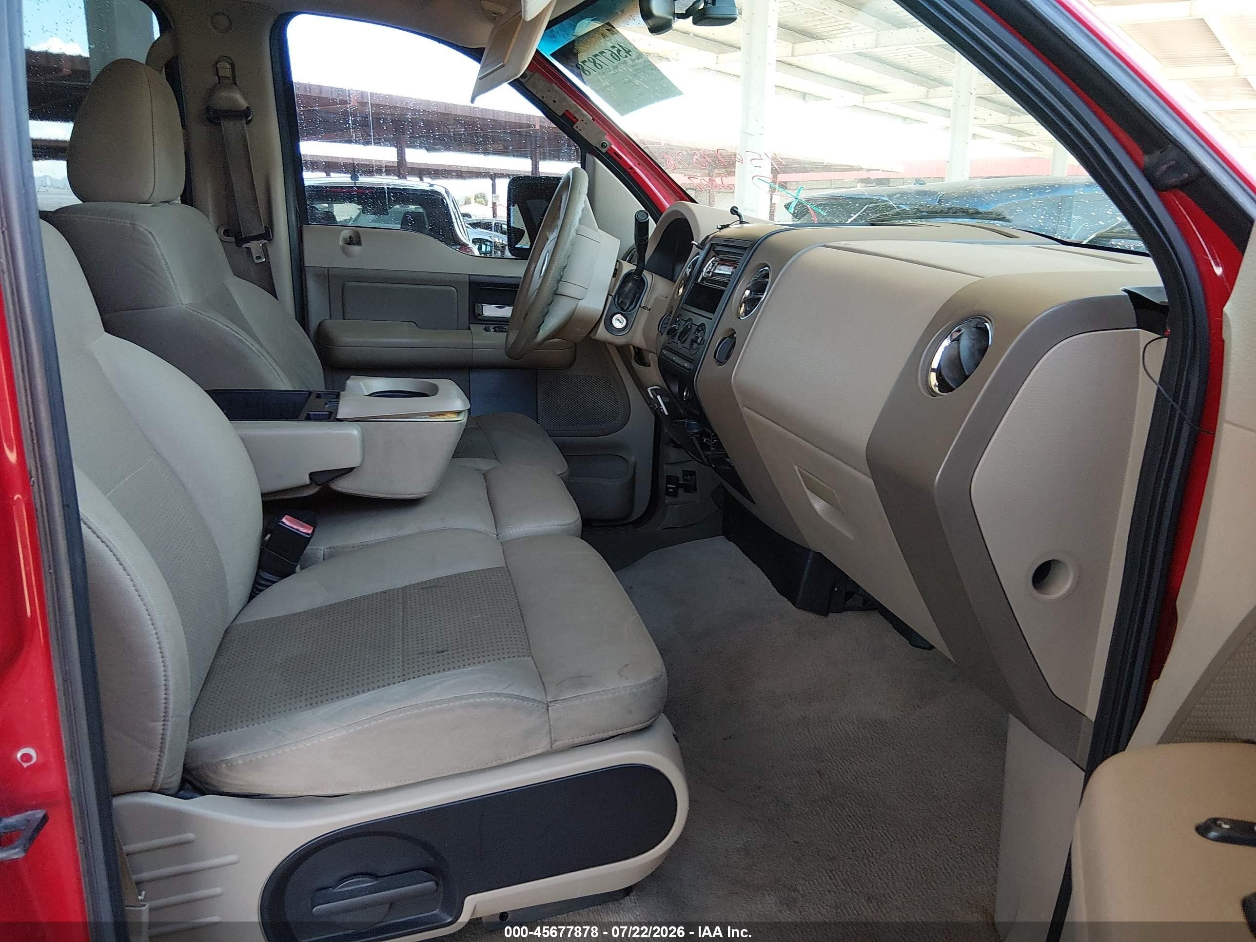 2007 Ford F-150 Fx4/lariat/xlt Red vin: 1FTPW14597KD23163