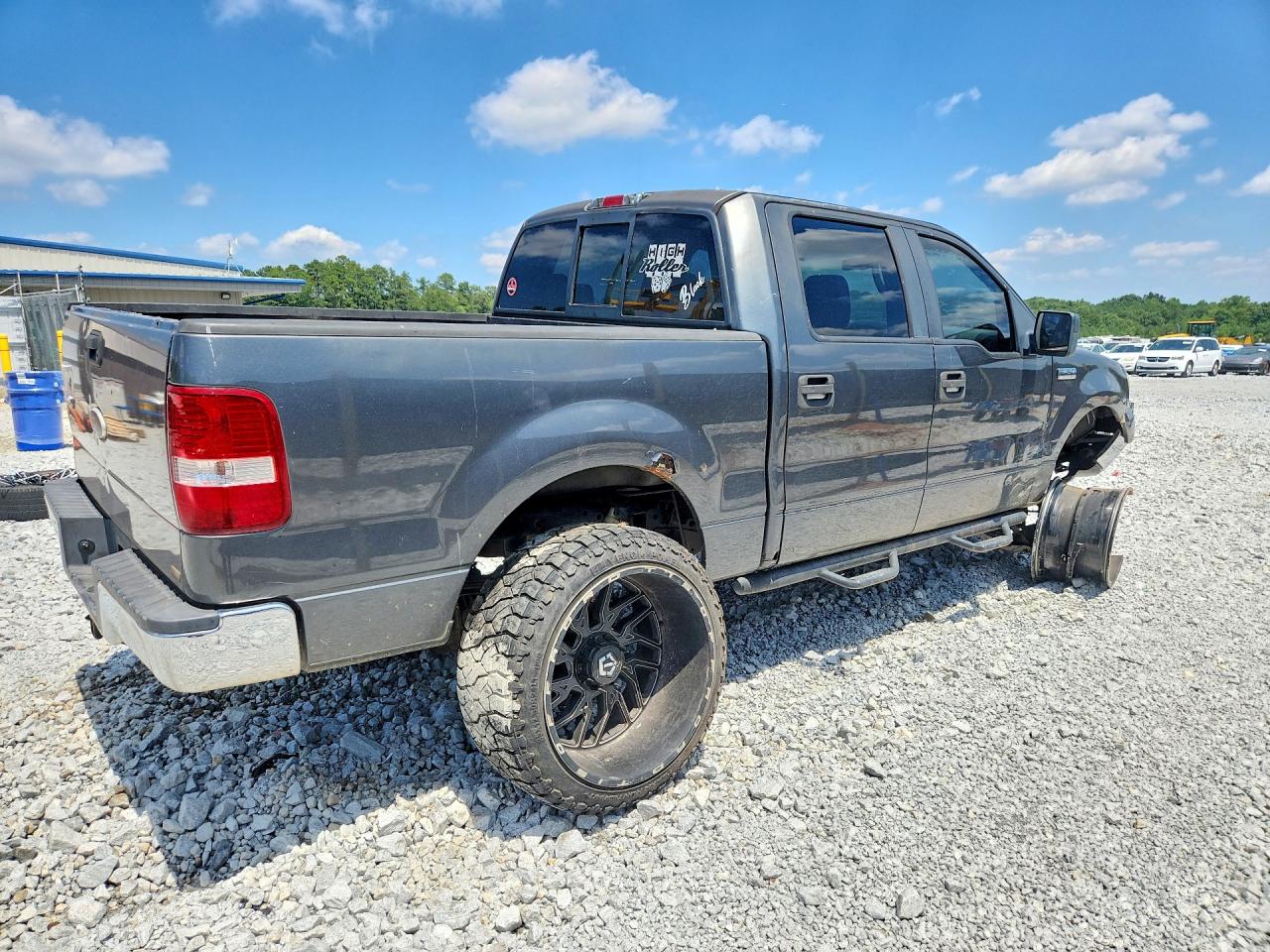 2008 Ford F150 Supercrew Gray vin: 1FTPW14598FB51386