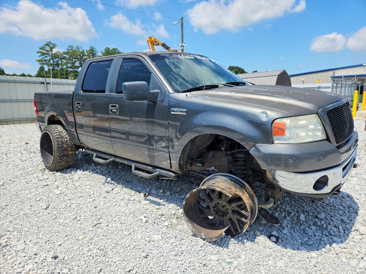 2008 Ford F150 Supercrew Gray vin: 1FTPW14598FB51386