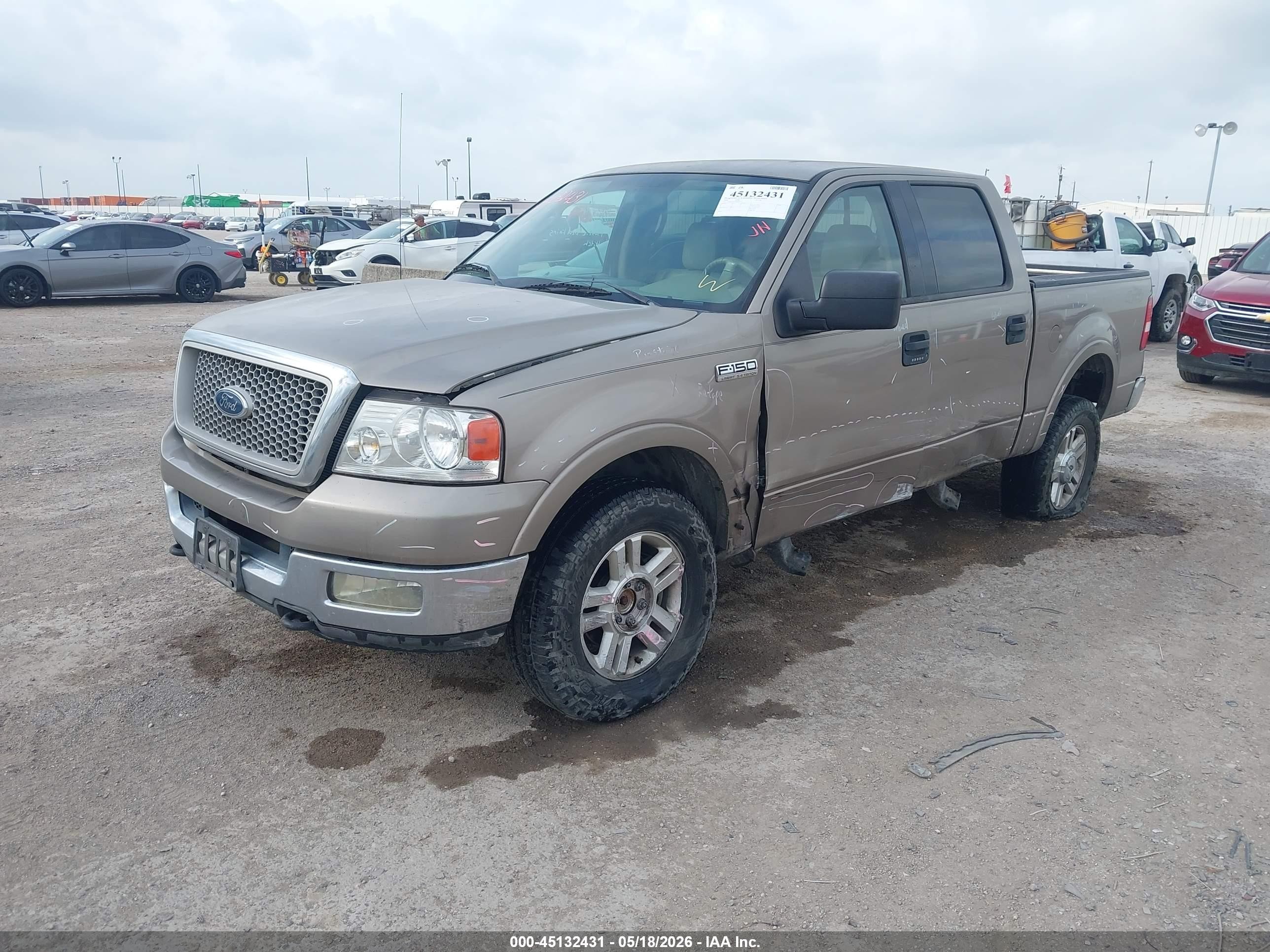 2004 Ford F-150 Fx4/lariat/xlt Gold vin: 1FTPW145X4KB48773