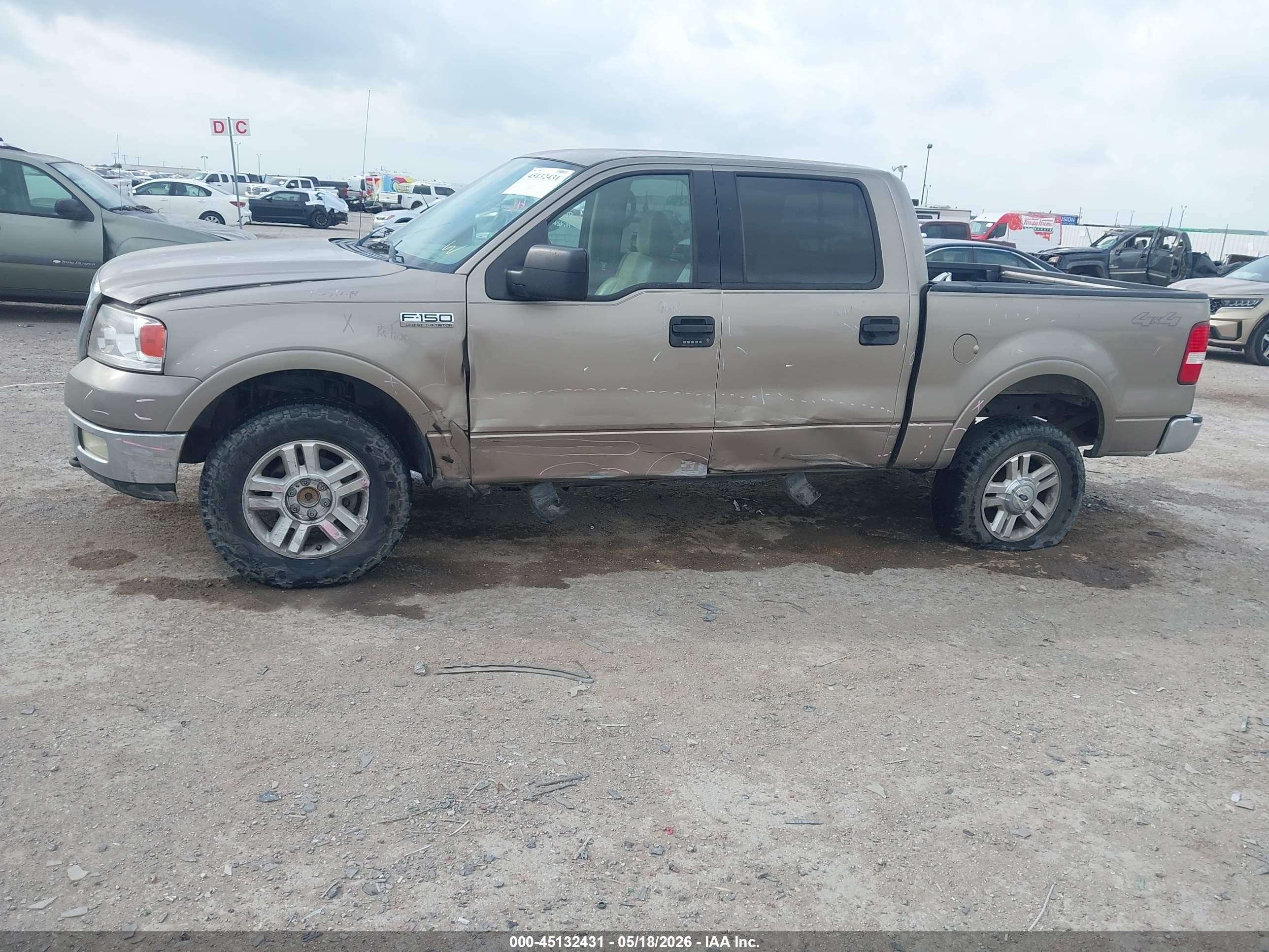 2004 Ford F-150 Fx4/lariat/xlt Gold vin: 1FTPW145X4KB48773