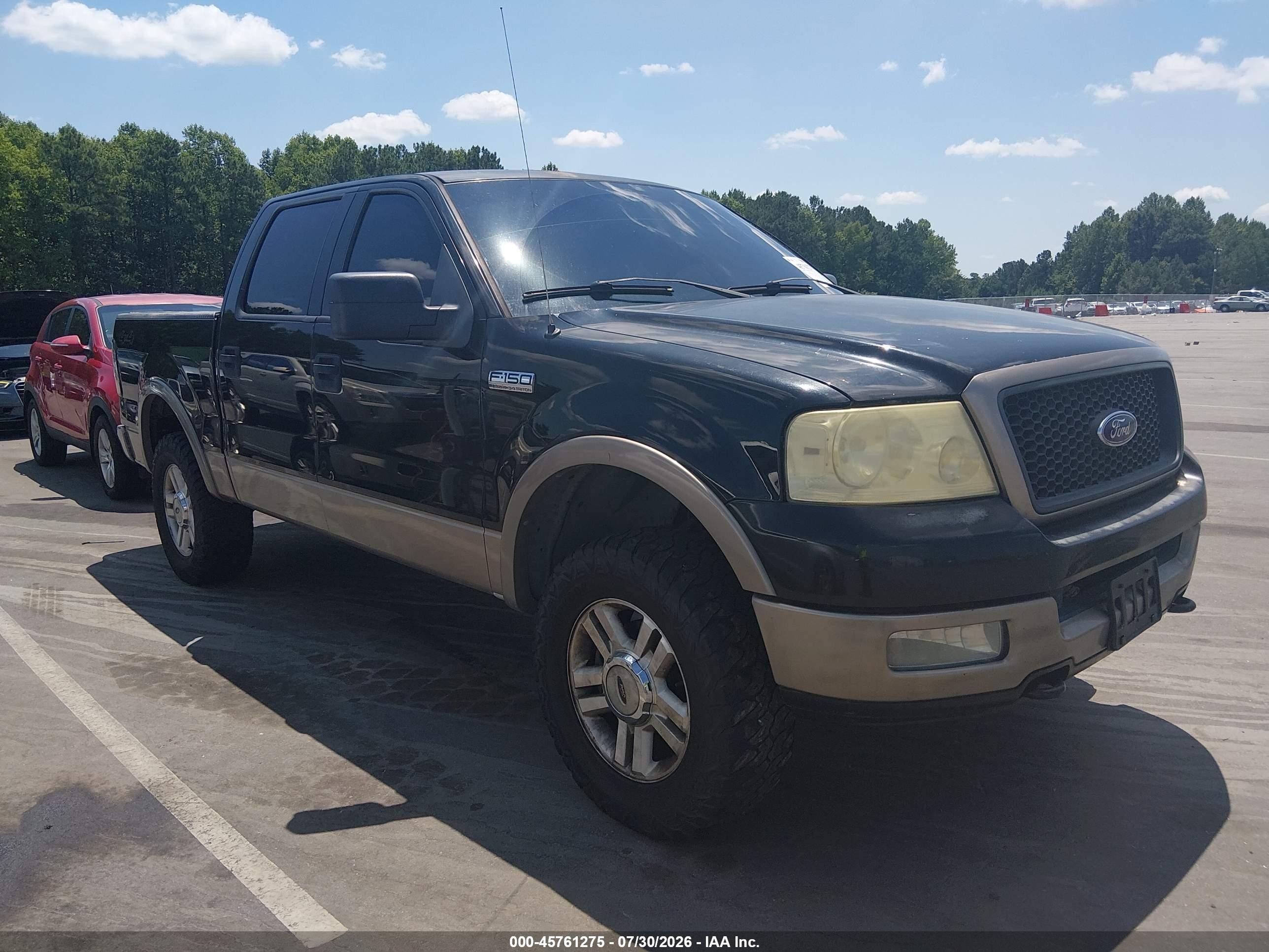 2004 Ford F-150 Fx4/lariat/xlt Black vin: 1FTPW145X4KC07997