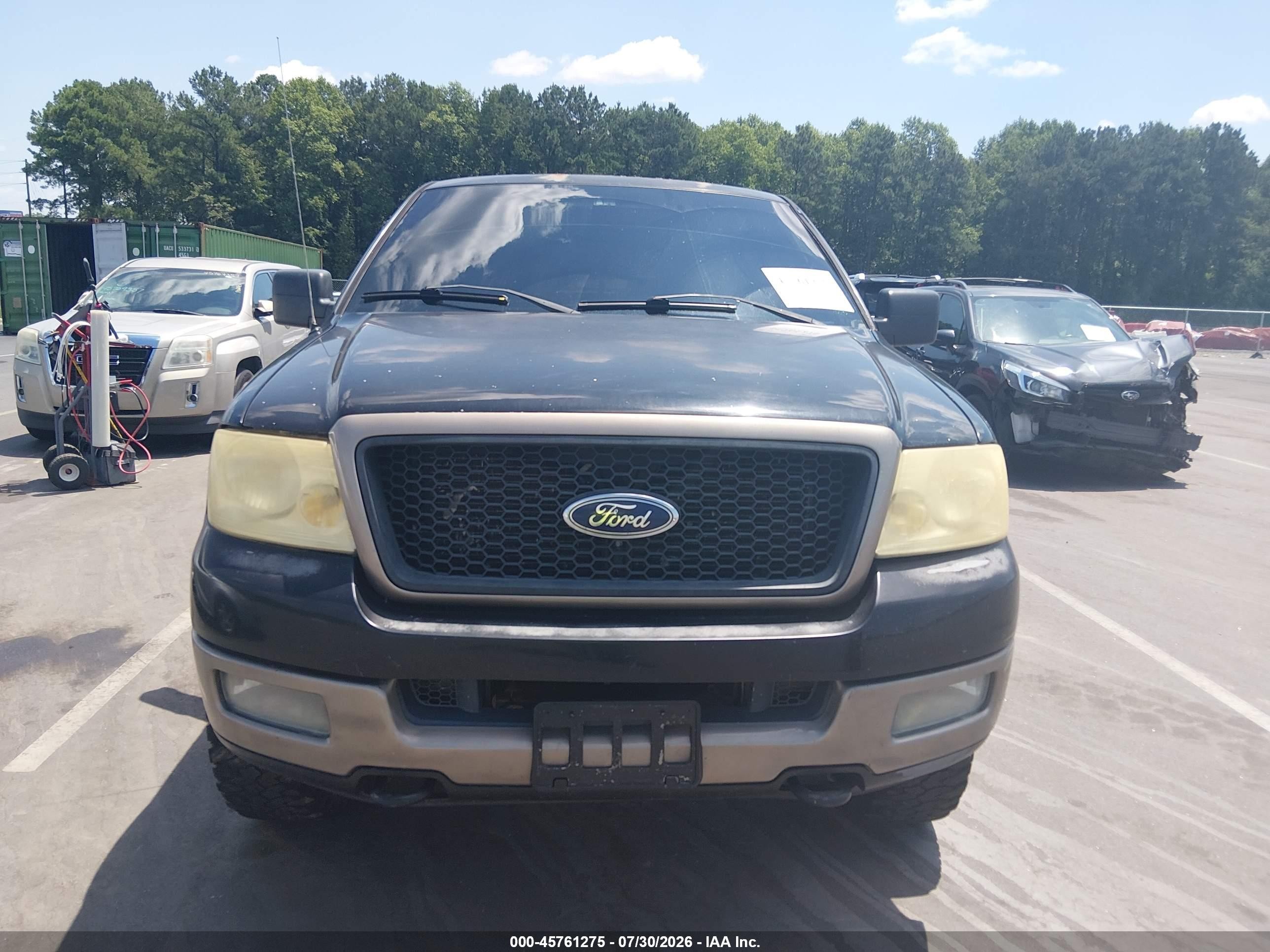 2004 Ford F-150 Fx4/lariat/xlt Black vin: 1FTPW145X4KC07997