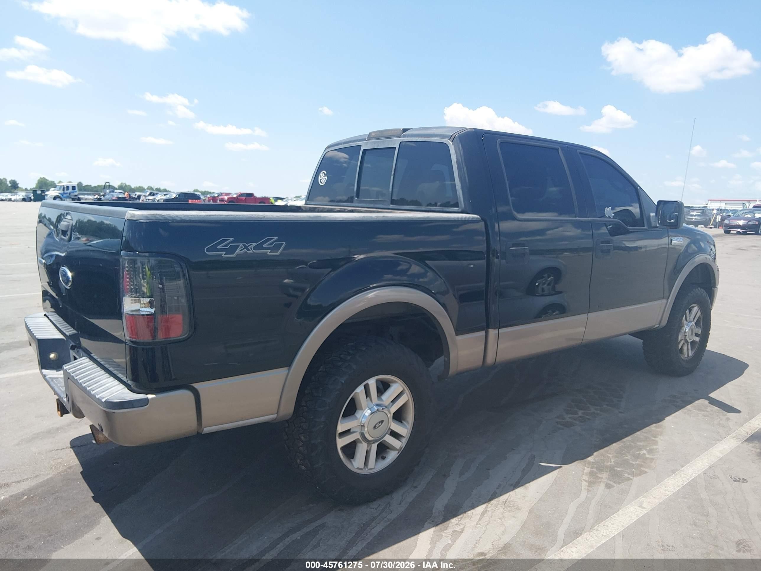 2004 Ford F-150 Fx4/lariat/xlt Black vin: 1FTPW145X4KC07997