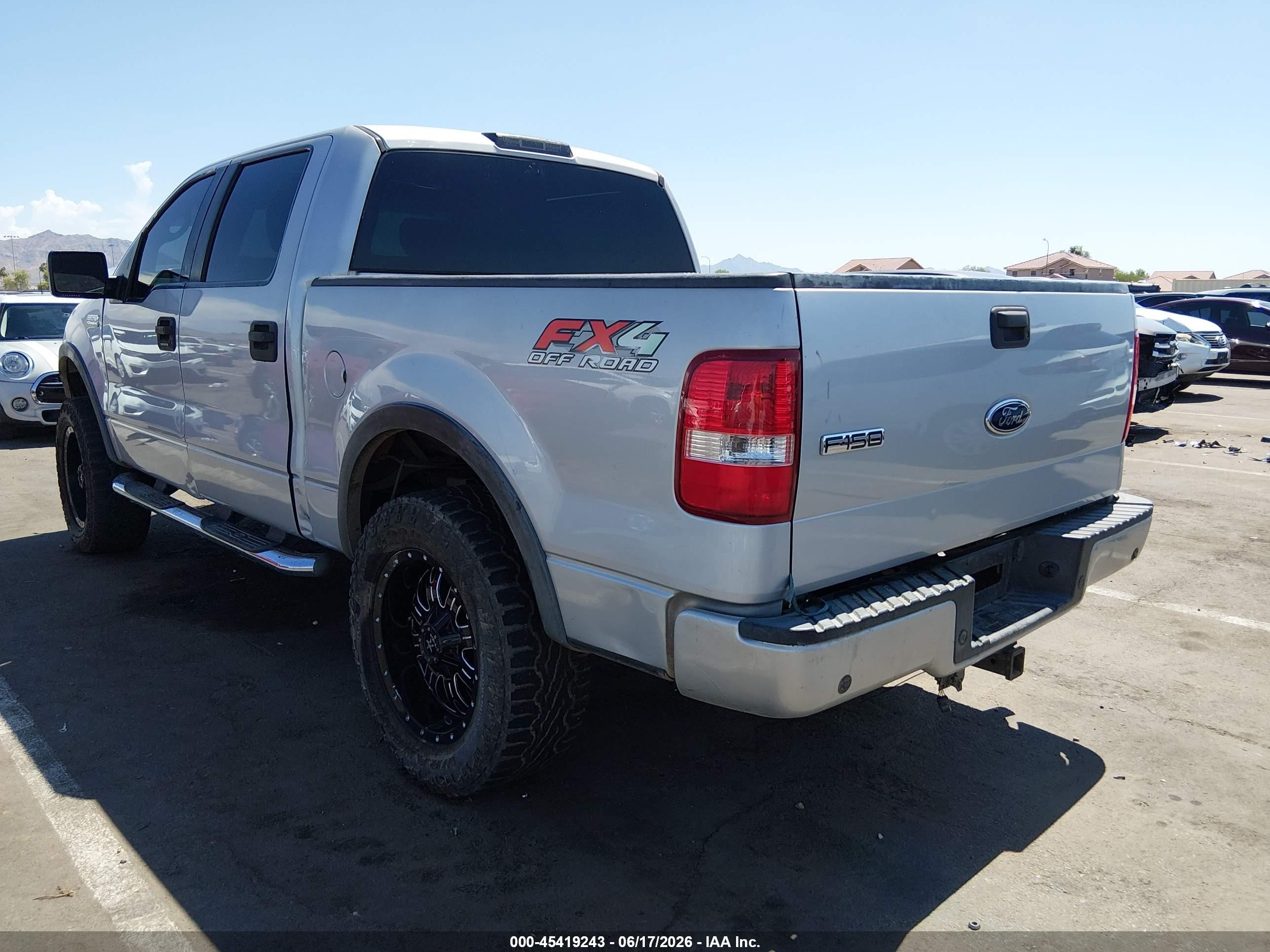 2004 Ford F-150 Fx4/lariat/xlt Silver vin: 1FTPW145X4KC42295