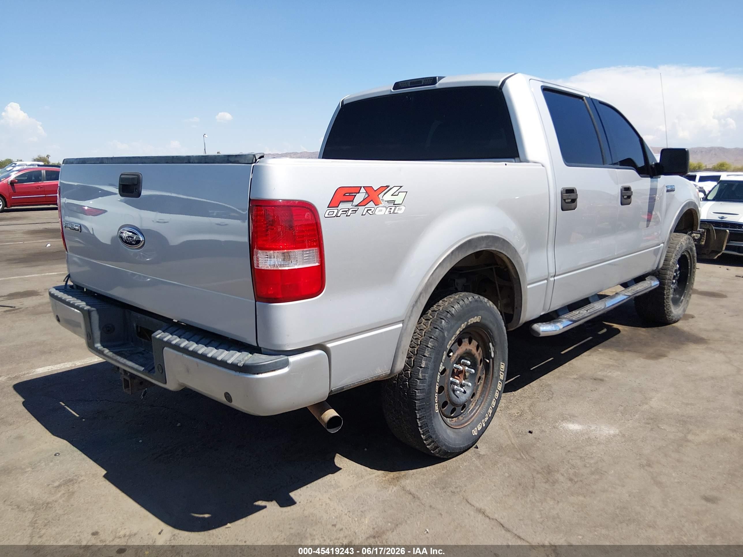 2004 Ford F-150 Fx4/lariat/xlt Silver vin: 1FTPW145X4KC42295