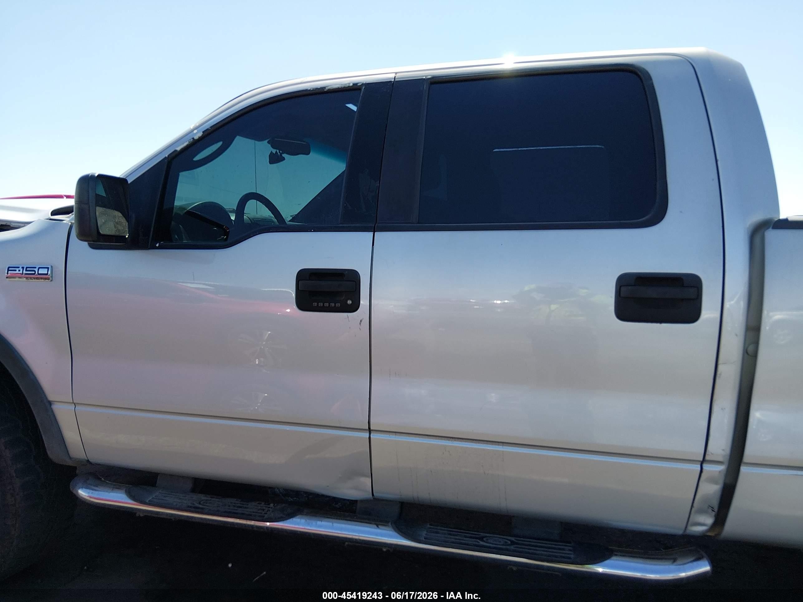 2004 Ford F-150 Fx4/lariat/xlt Silver vin: 1FTPW145X4KC42295