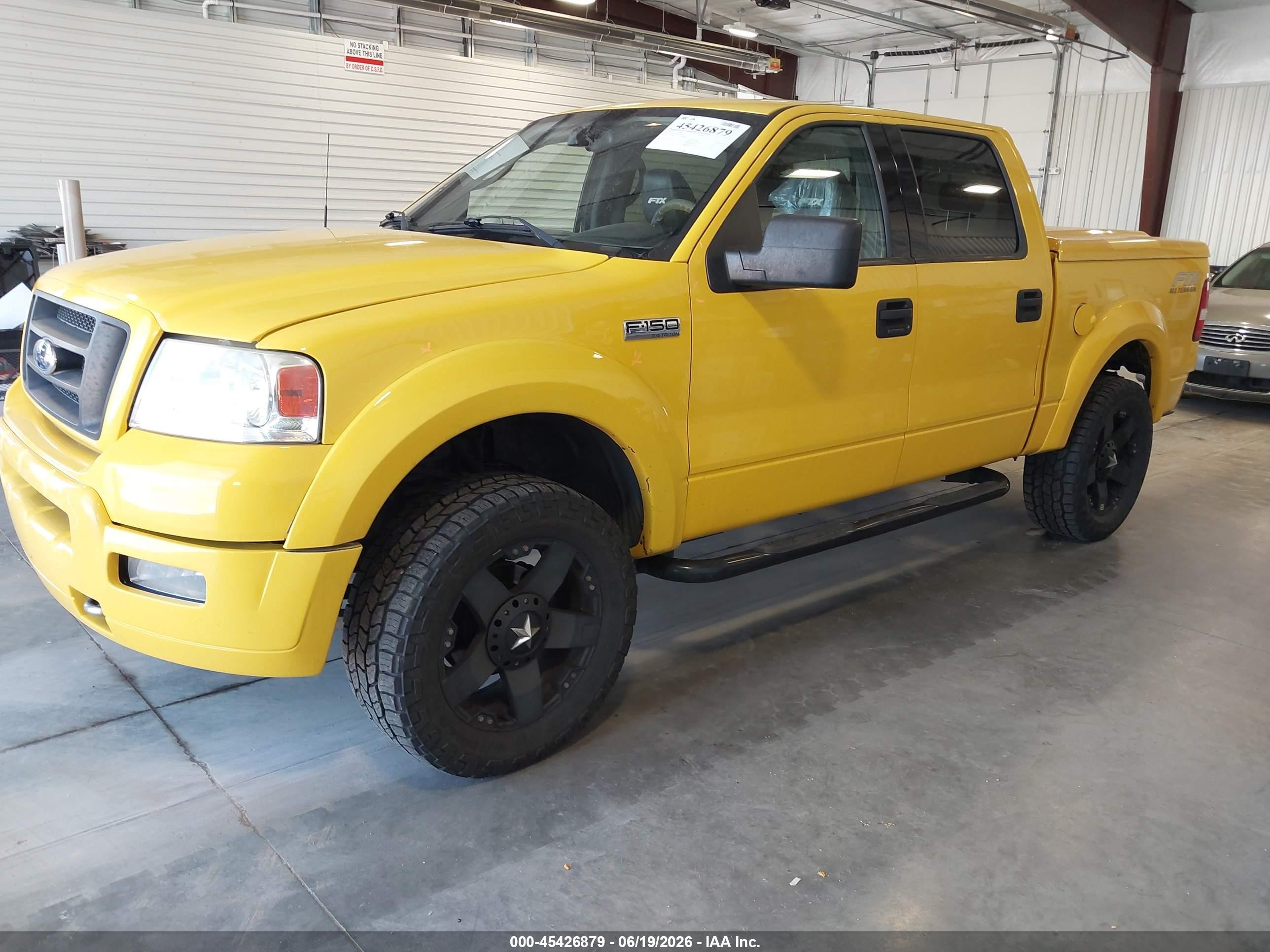 2004 Ford F-150 Fx4/lariat/xlt Yellow vin: 1FTPW145X4KD03211