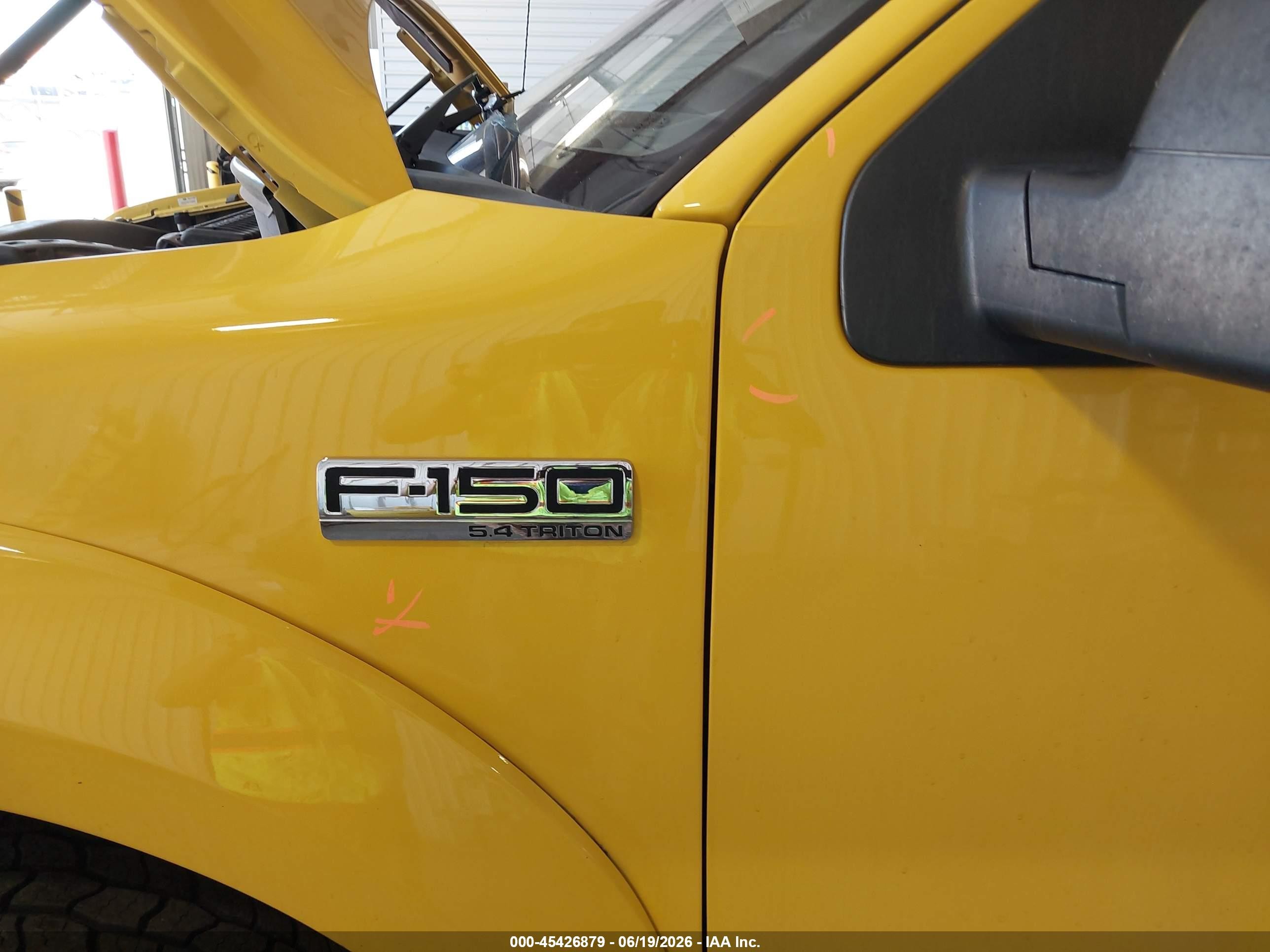 2004 Ford F-150 Fx4/lariat/xlt Yellow vin: 1FTPW145X4KD03211