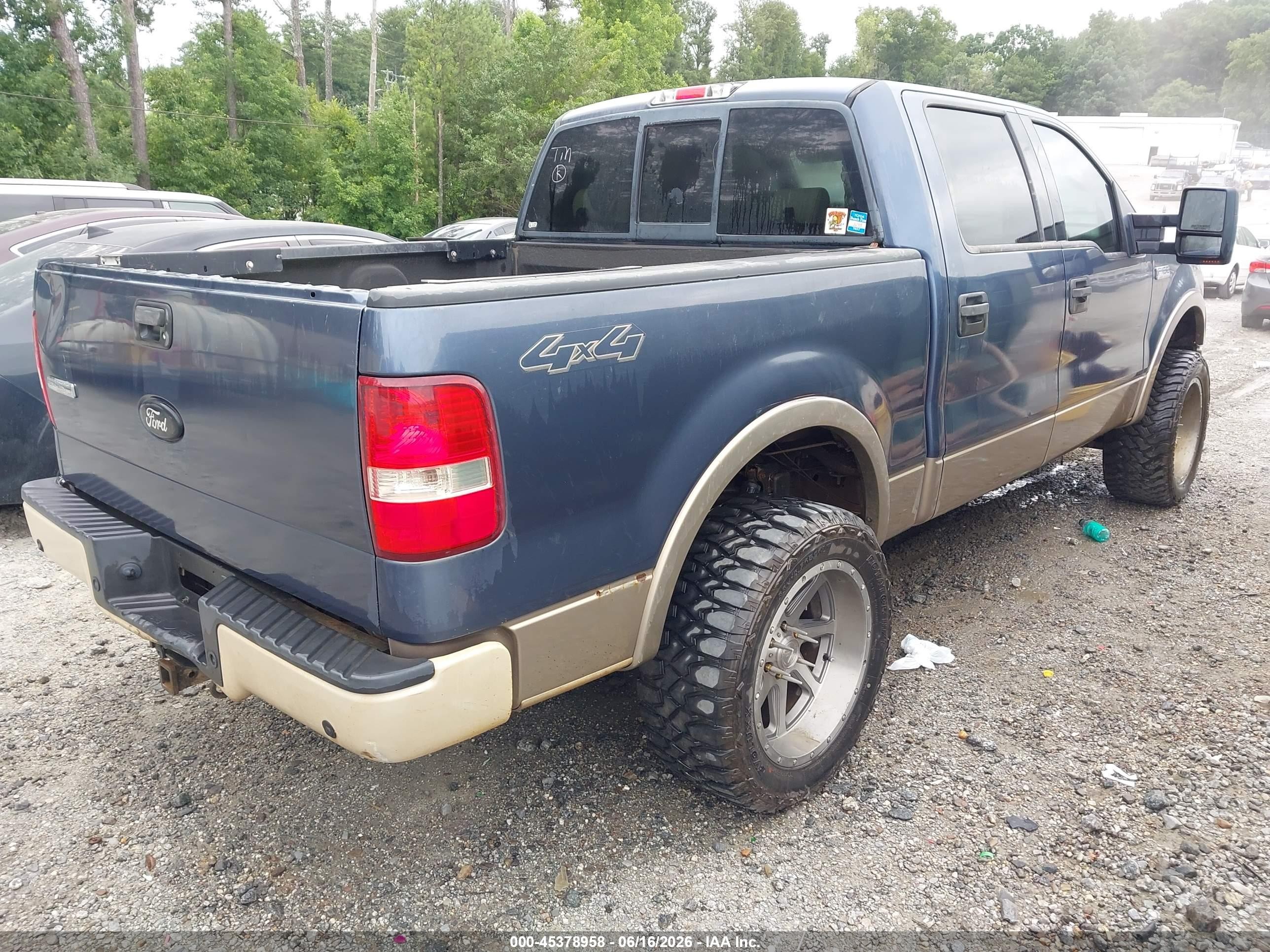 2004 Ford F-150 Fx4/lariat/xlt Синий vin: 1FTPW145X4KD51310