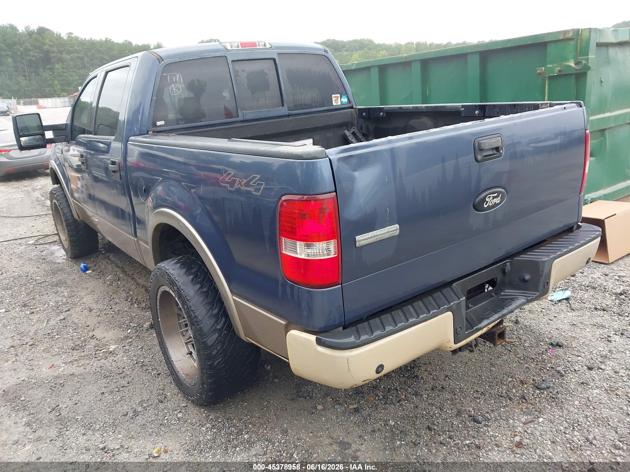 2004 Ford F-150 Fx4/lariat/xlt Синий vin: 1FTPW145X4KD51310