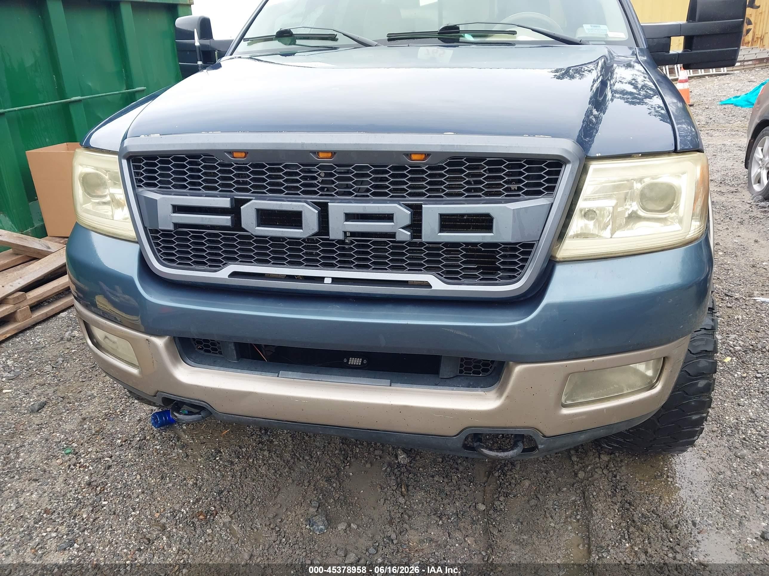 2004 Ford F-150 Fx4/lariat/xlt Синий vin: 1FTPW145X4KD51310