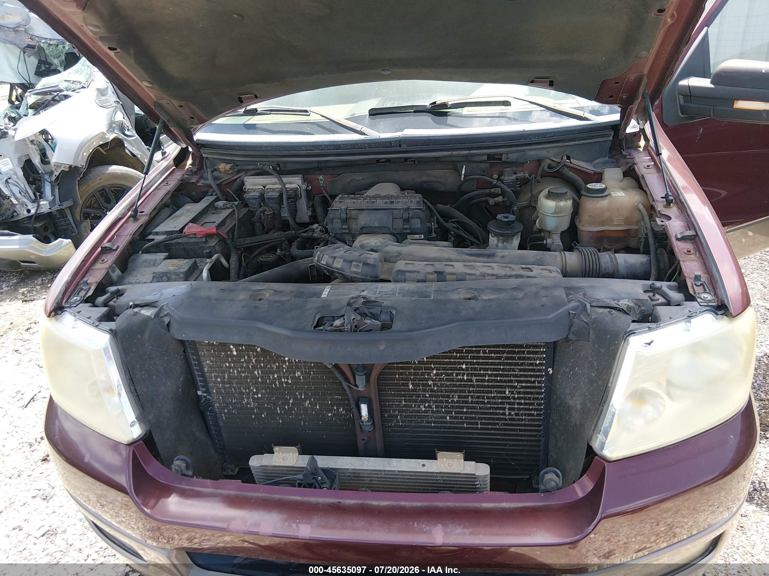 2005 Ford F-150 Fx4/lariat/xlt Maroon vin: 1FTPW145X5FA65841