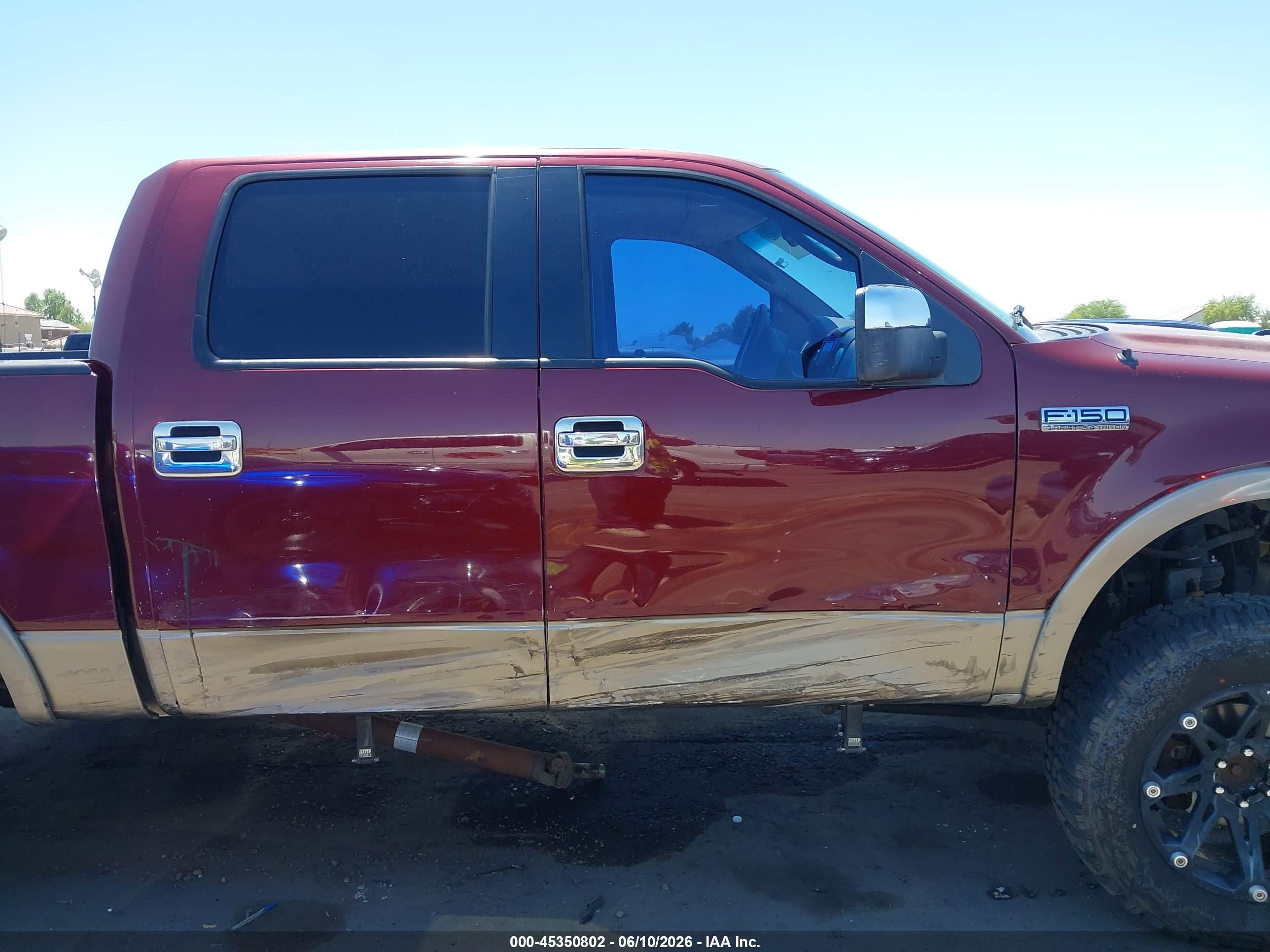 2005 Ford F-150 Fx4/lariat/xlt Maroon vin: 1FTPW145X5FA85037