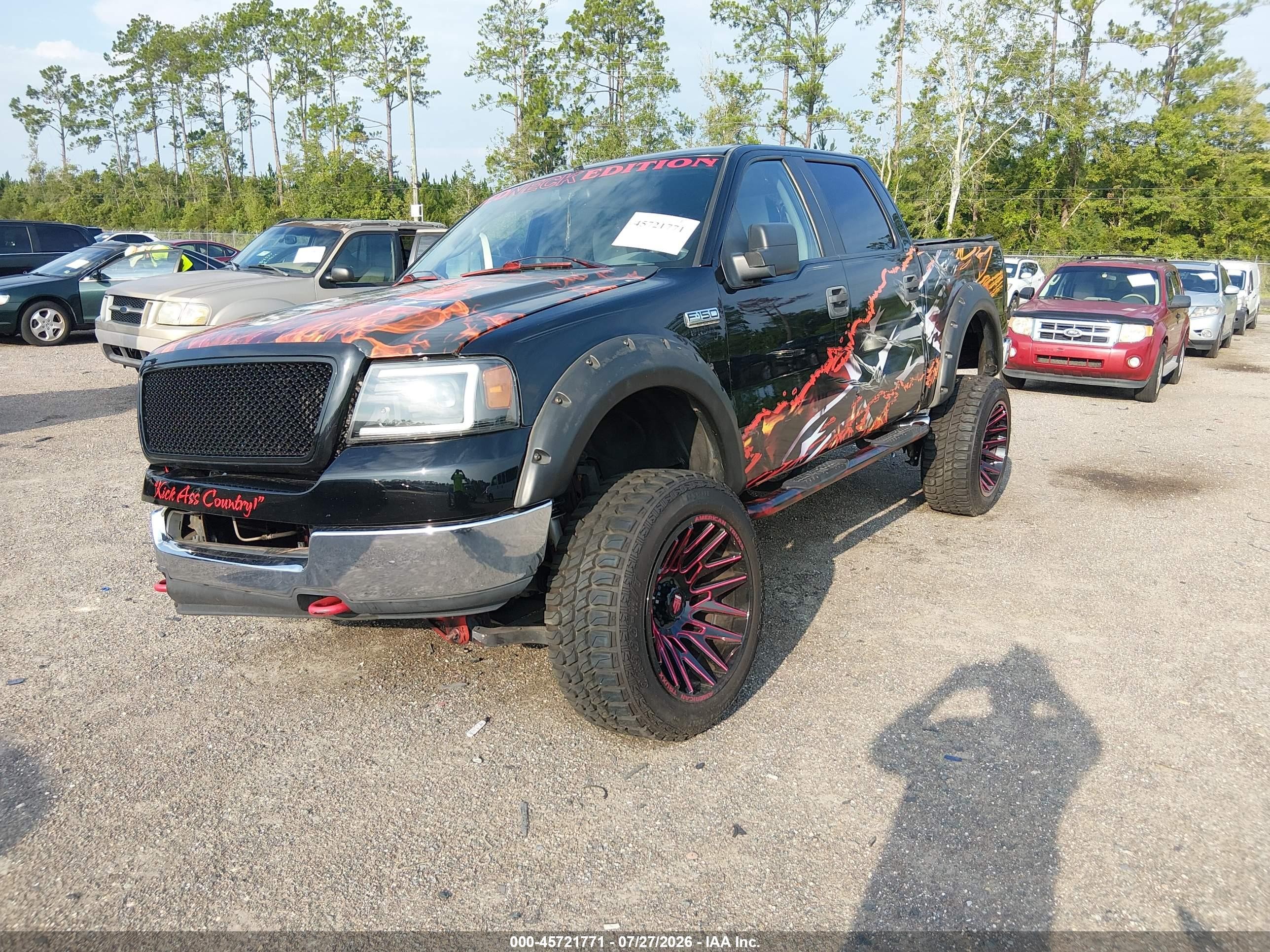 2005 Ford F-150 Fx4/lariat/xlt Black vin: 1FTPW145X5FA86558