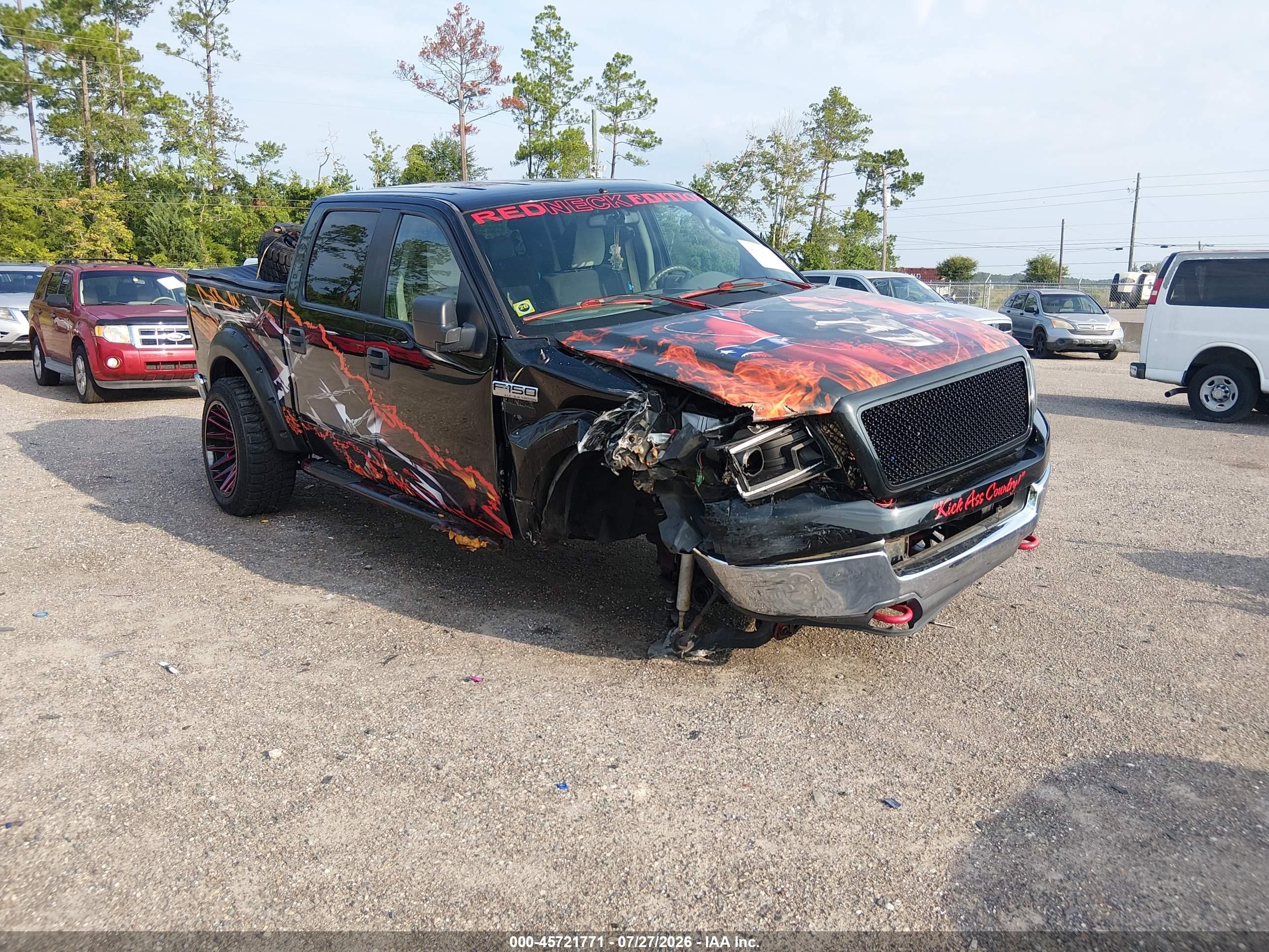 2005 Ford F-150 Fx4/lariat/xlt Black vin: 1FTPW145X5FA86558