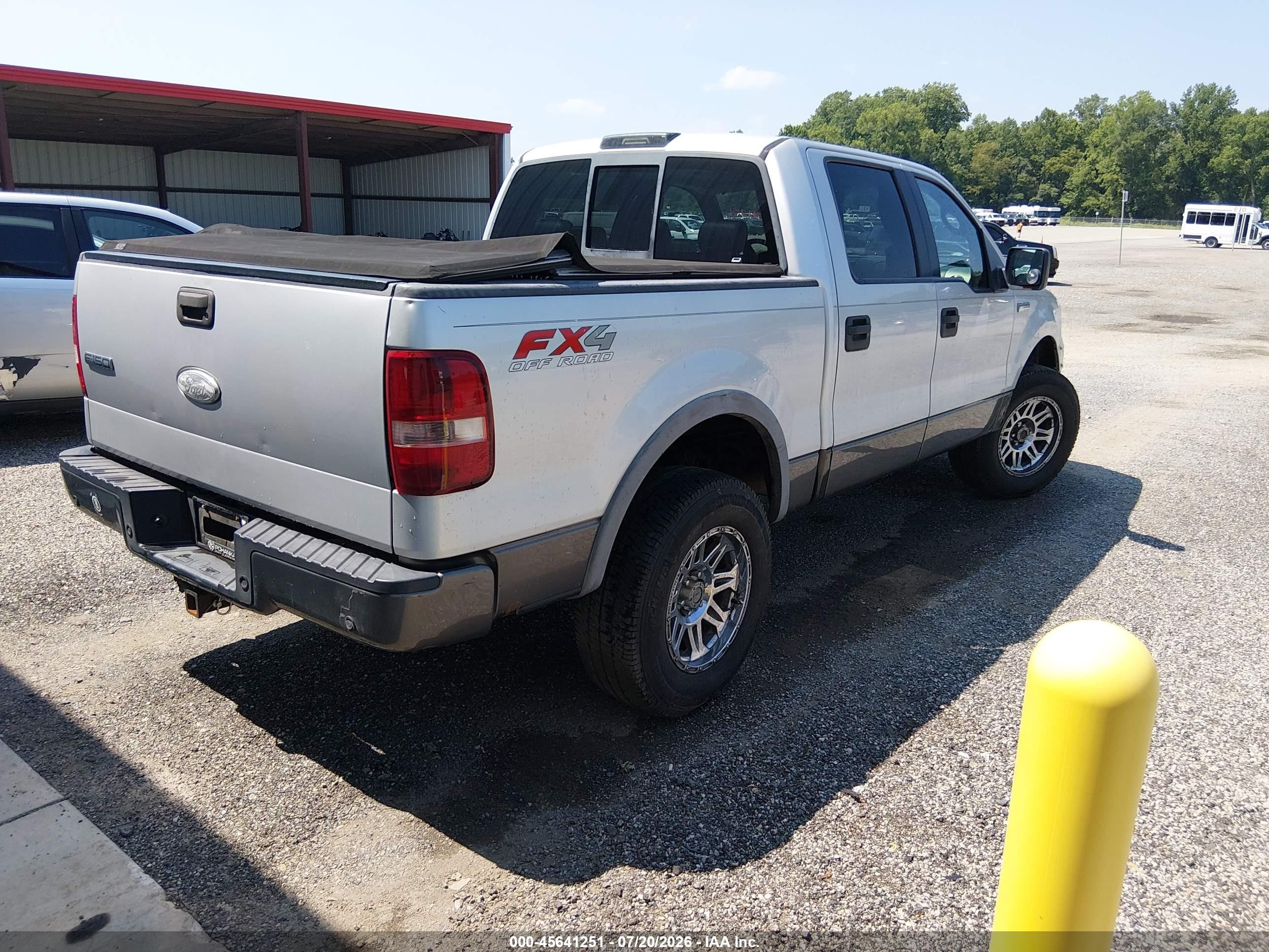 2005 Ford F-150 Fx4/lariat/xlt Silver vin: 1FTPW145X5FB07702