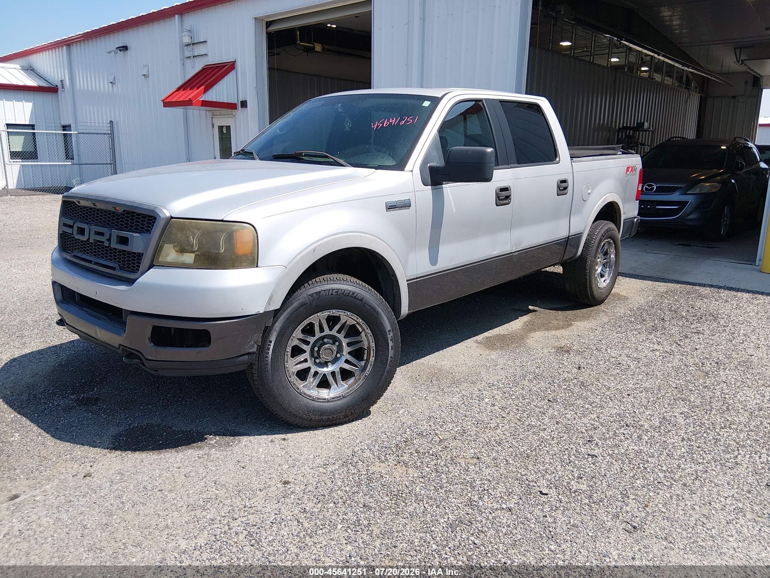 2005 Ford F-150 Fx4/lariat/xlt Silver vin: 1FTPW145X5FB07702