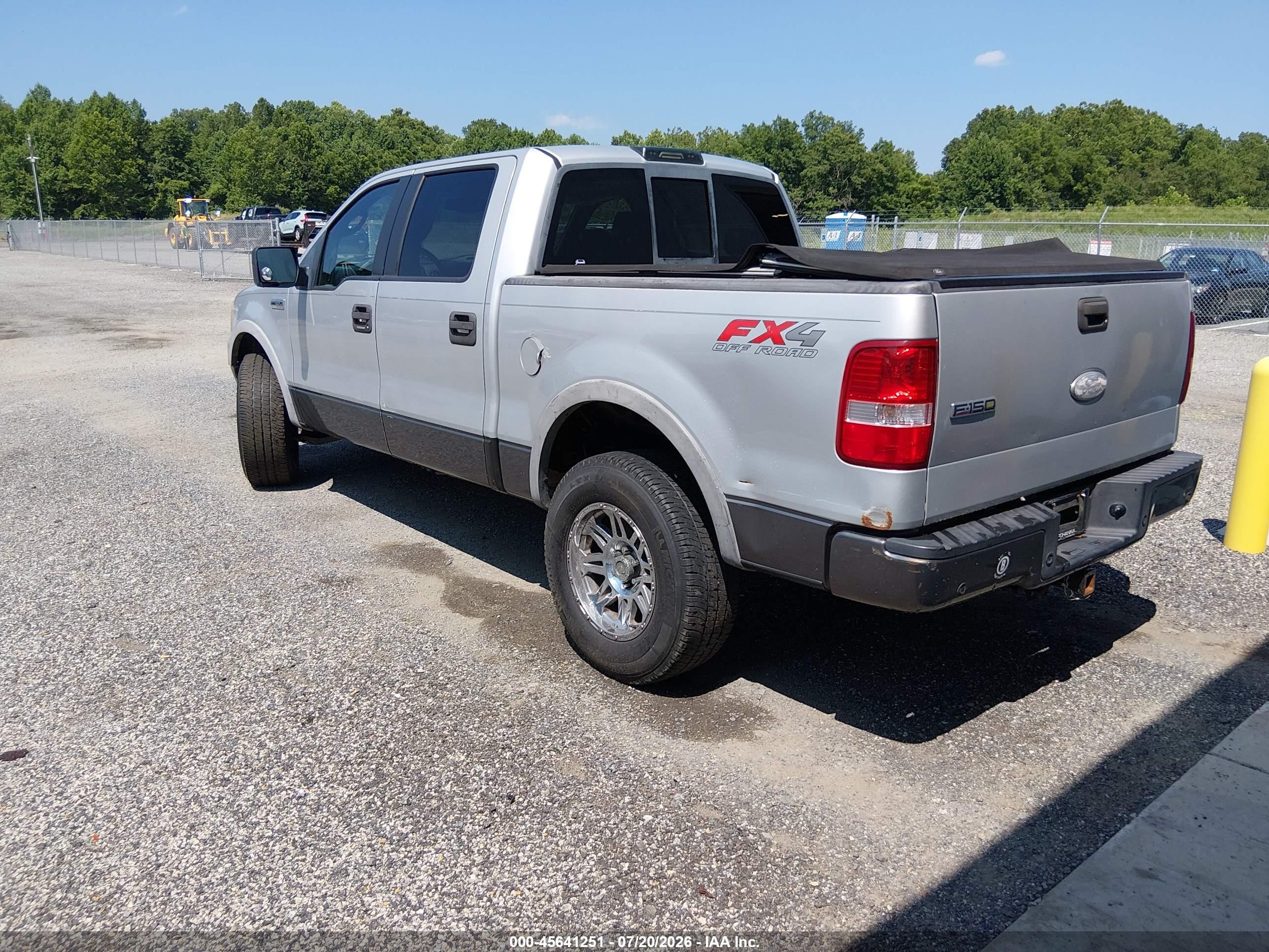 2005 Ford F-150 Fx4/lariat/xlt Silver vin: 1FTPW145X5FB07702