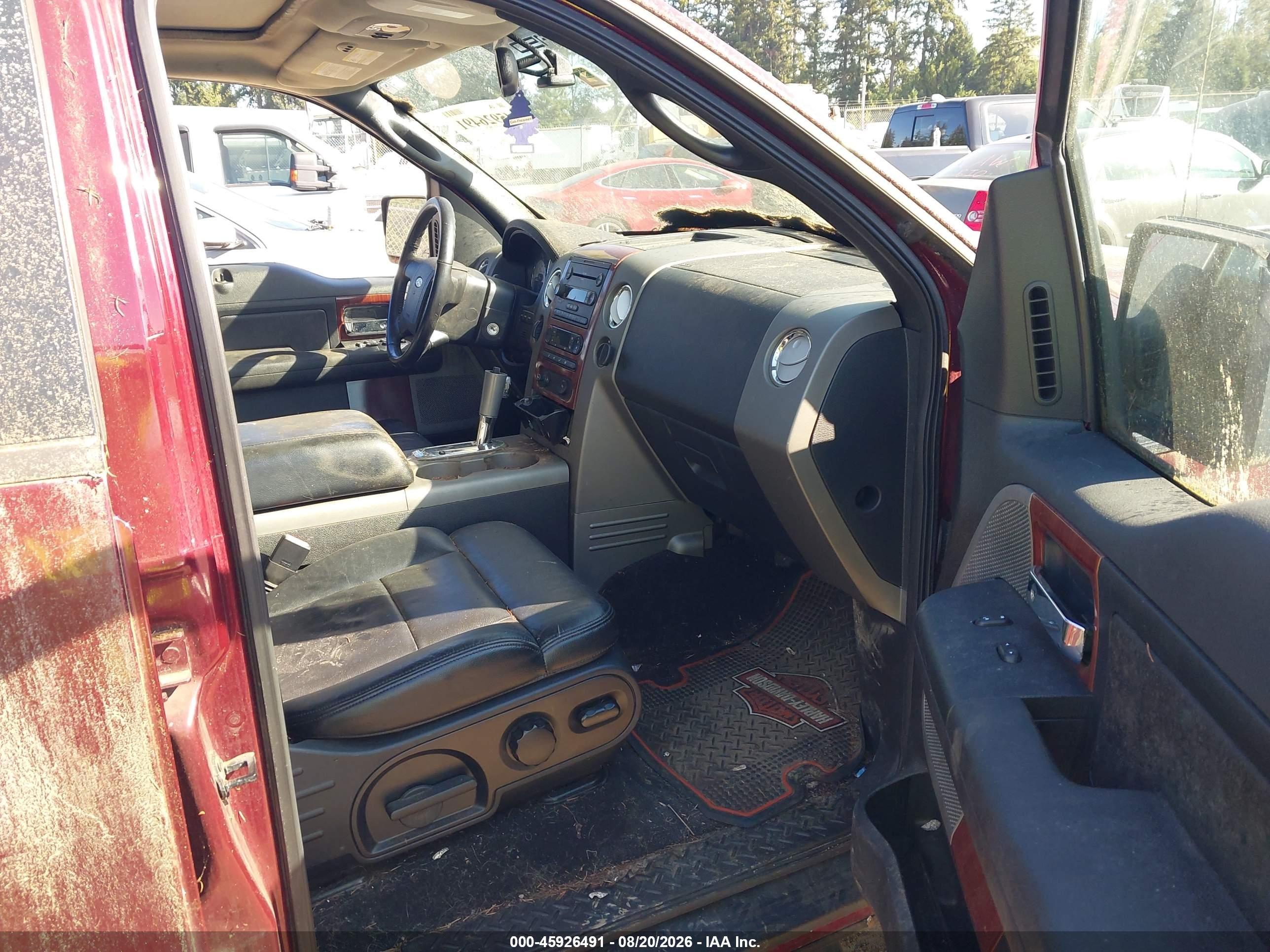 2005 Ford F-150 Fx4/lariat/xlt Maroon vin: 1FTPW145X5FB31272