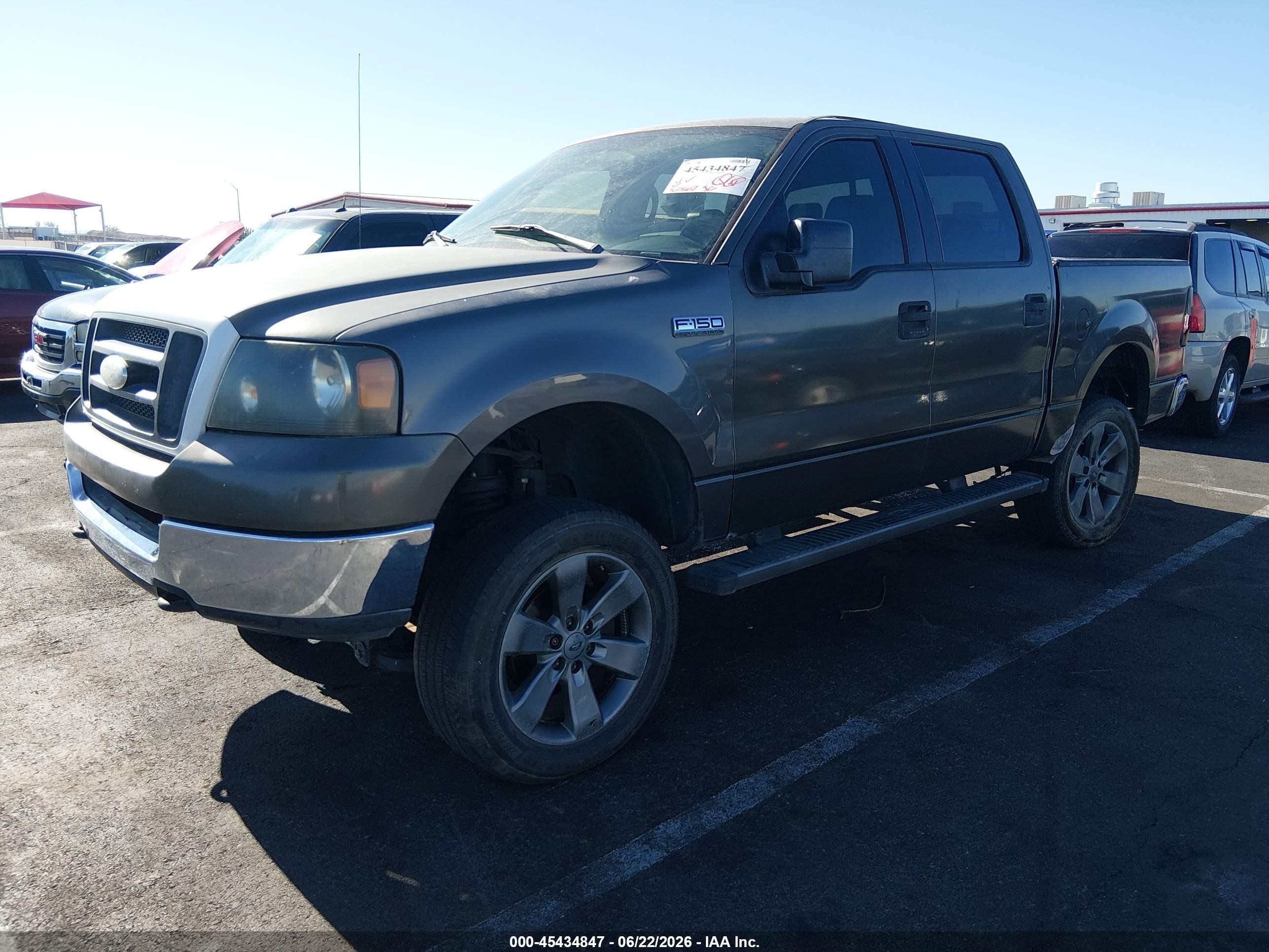 2005 Ford F-150 Fx4/lariat/xlt Gray vin: 1FTPW145X5KD49171