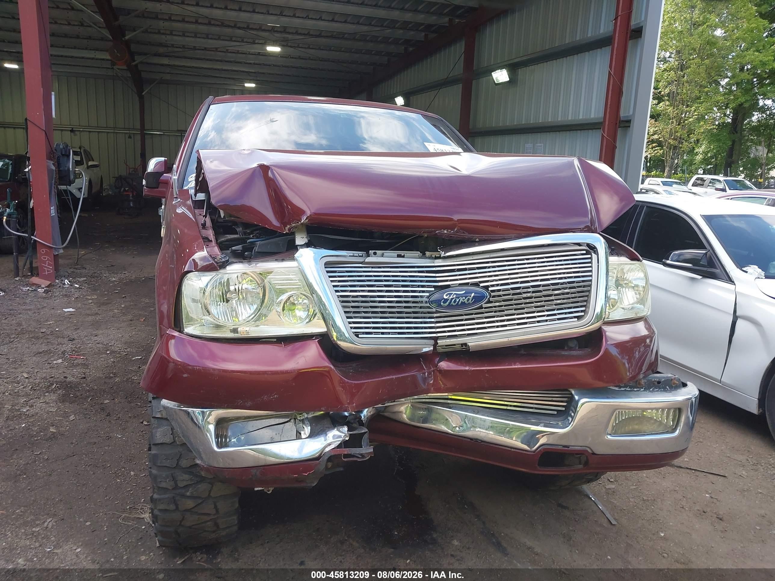 2005 Ford F-150 Fx4/lariat/xlt Burgundy vin: 1FTPW145X5KE36830