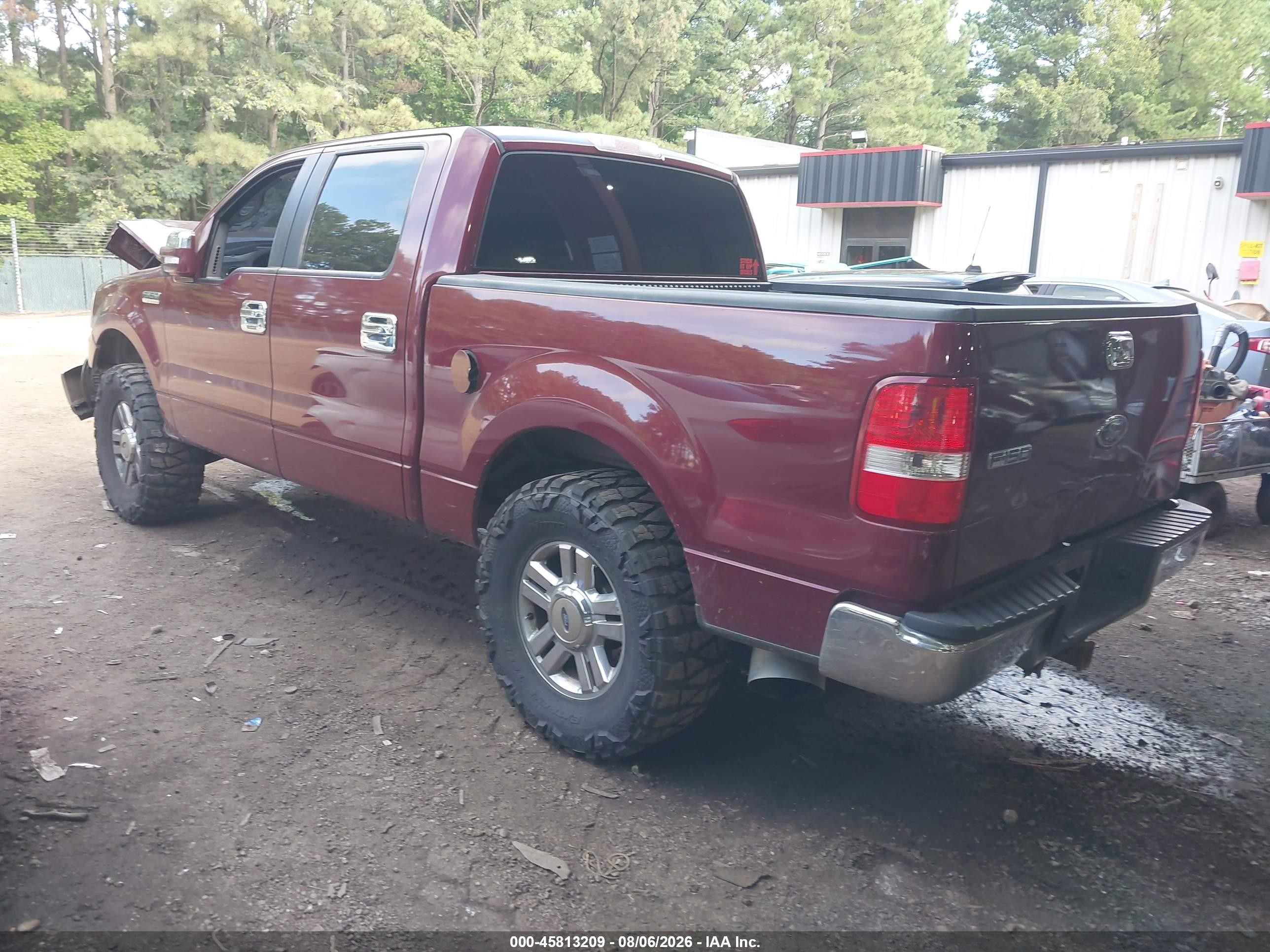 2005 Ford F-150 Fx4/lariat/xlt Burgundy vin: 1FTPW145X5KE36830
