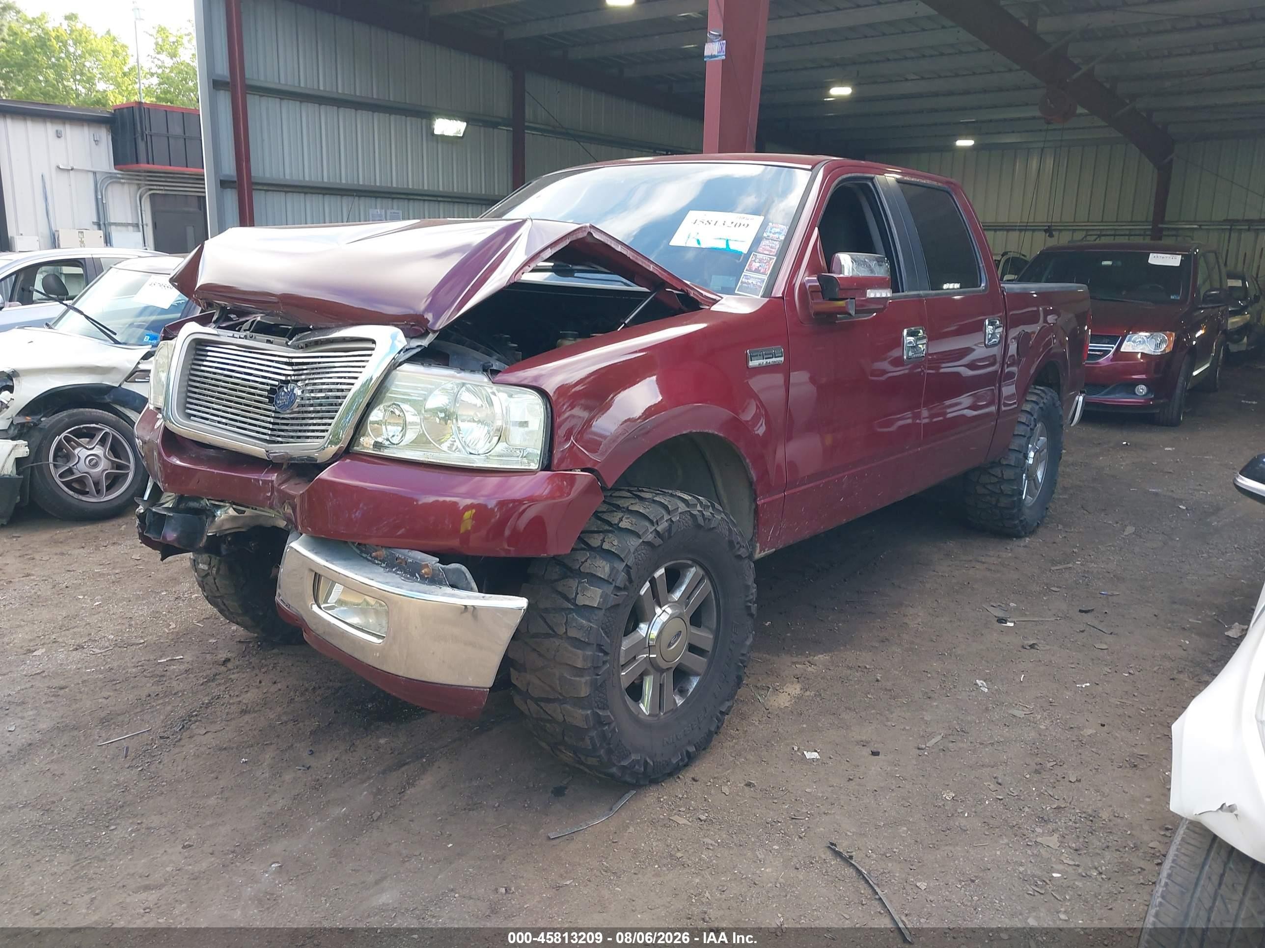 2005 Ford F-150 Fx4/lariat/xlt Burgundy vin: 1FTPW145X5KE36830