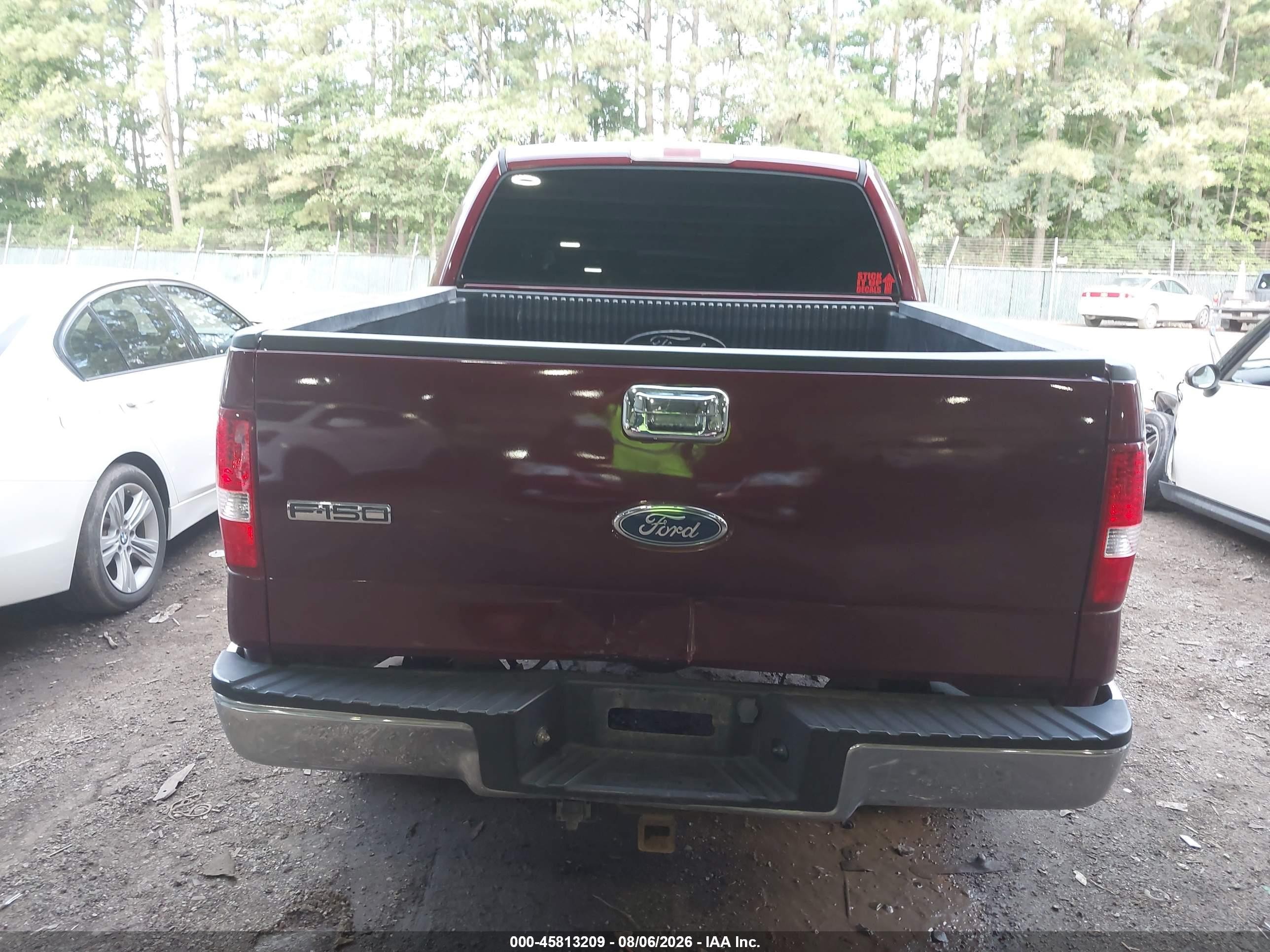2005 Ford F-150 Fx4/lariat/xlt Burgundy vin: 1FTPW145X5KE36830