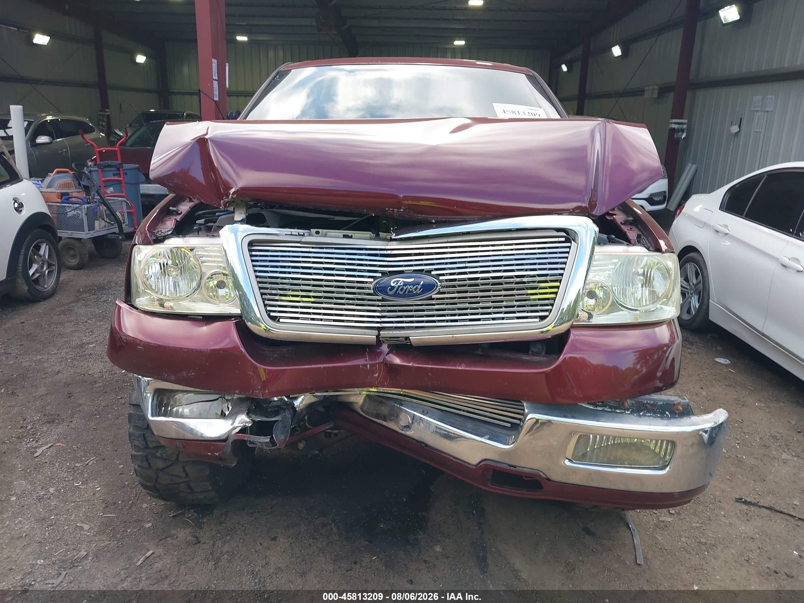 2005 Ford F-150 Fx4/lariat/xlt Burgundy vin: 1FTPW145X5KE36830