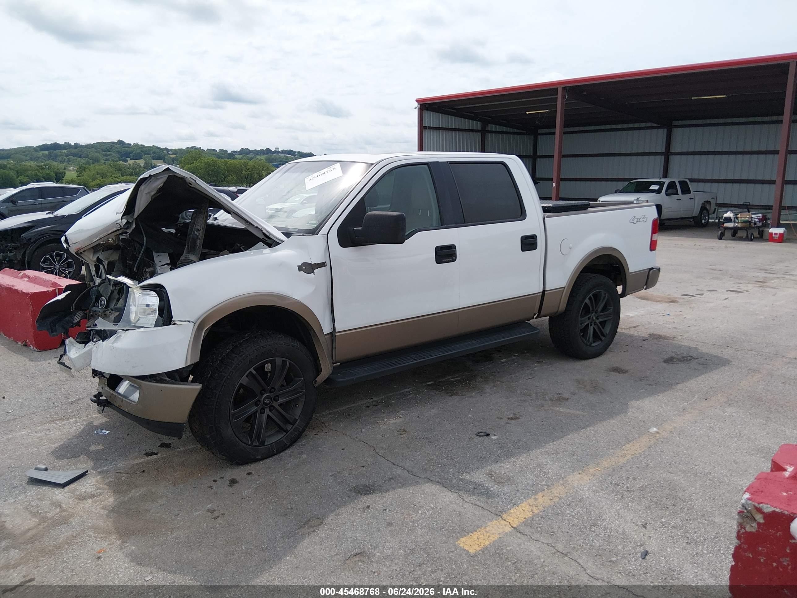 2005 Ford F-150 Fx4/lariat/xlt White vin: 1FTPW145X5KE37542
