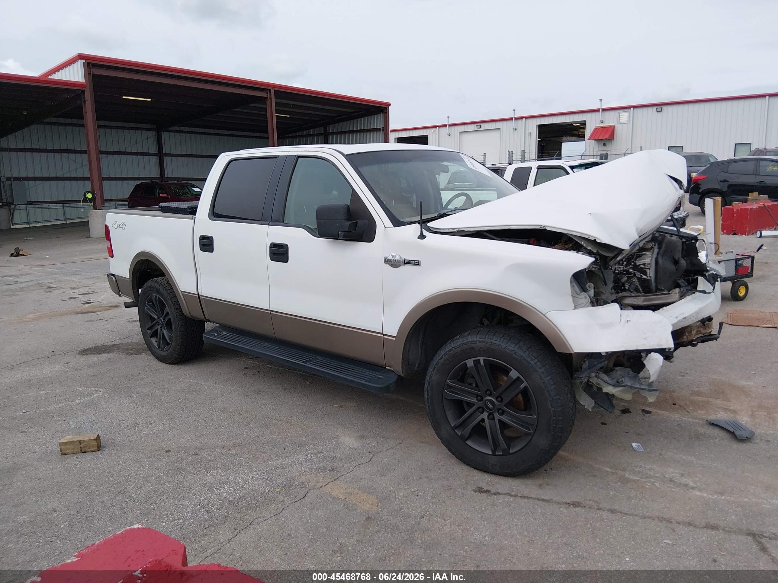 2005 Ford F-150 Fx4/lariat/xlt White vin: 1FTPW145X5KE37542